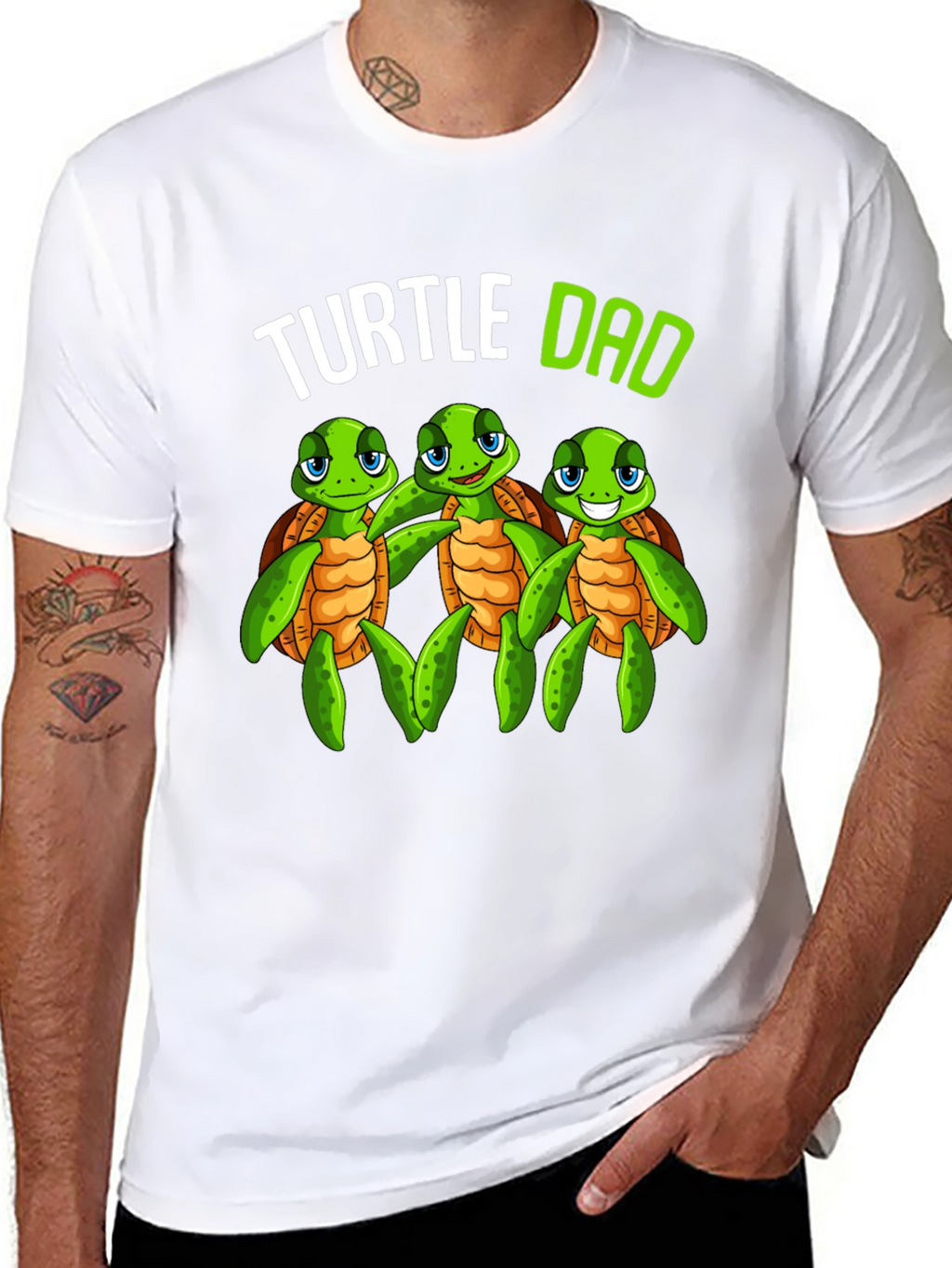 Turtle Dad Graphic T-Shirt - Fathers Day Gift