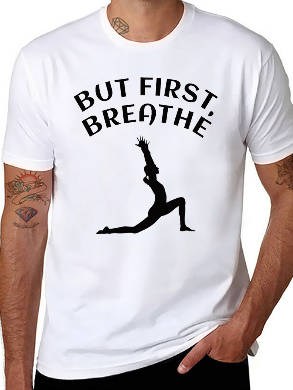 But First Breathe Yoga Pose T-Shirt