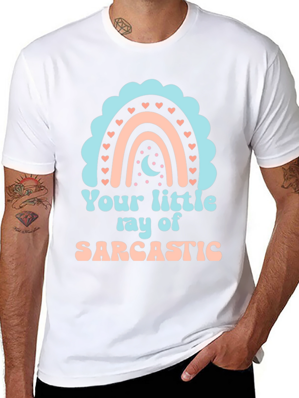 Sarcastic Rainbow Graphic Tee