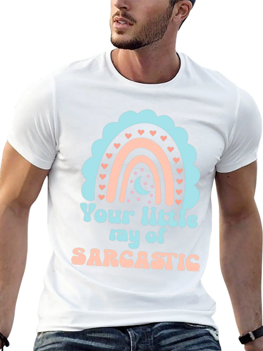 Sarcastic Rainbow Graphic Tee