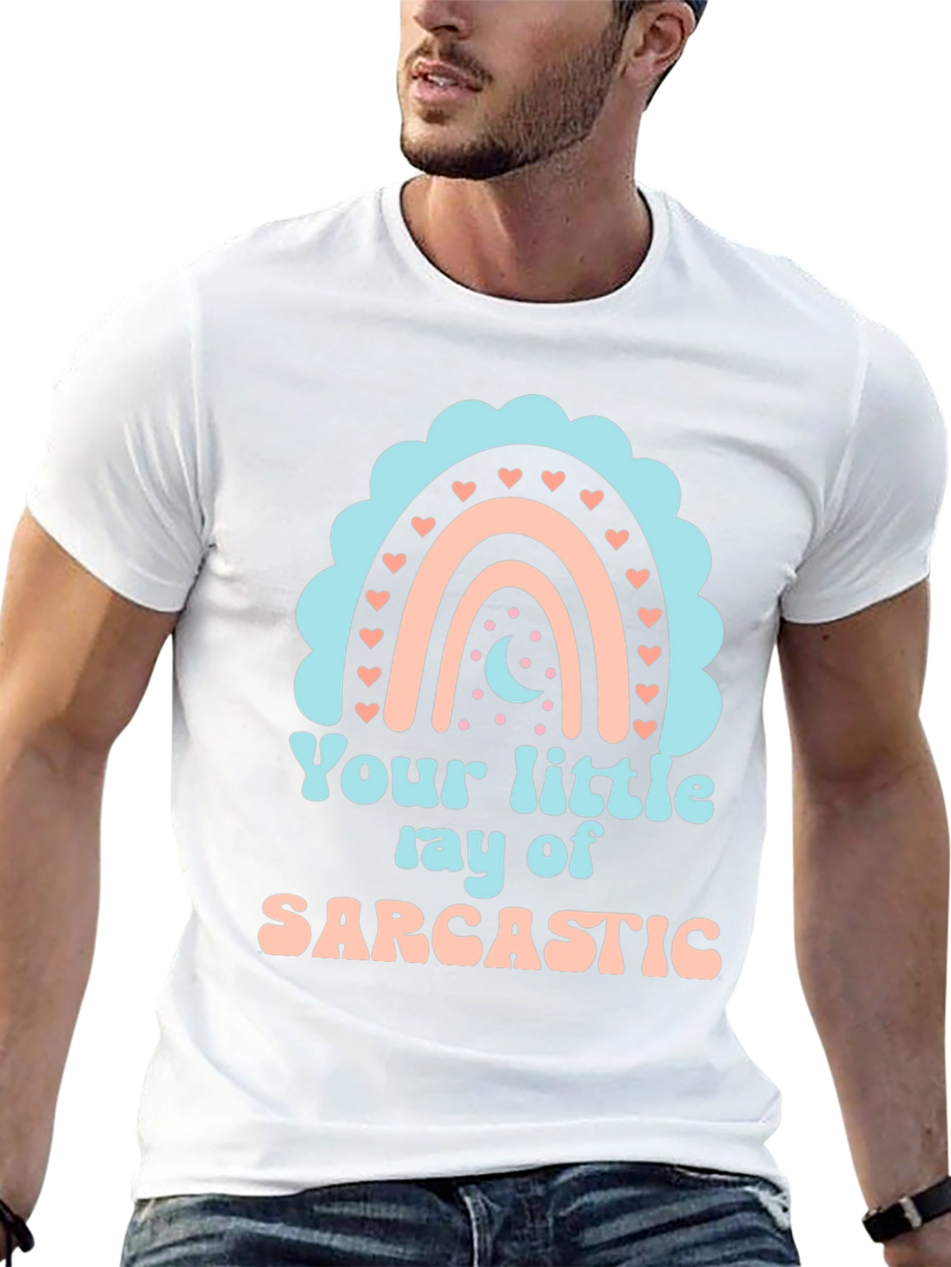 Sarcastic Rainbow Graphic Tee