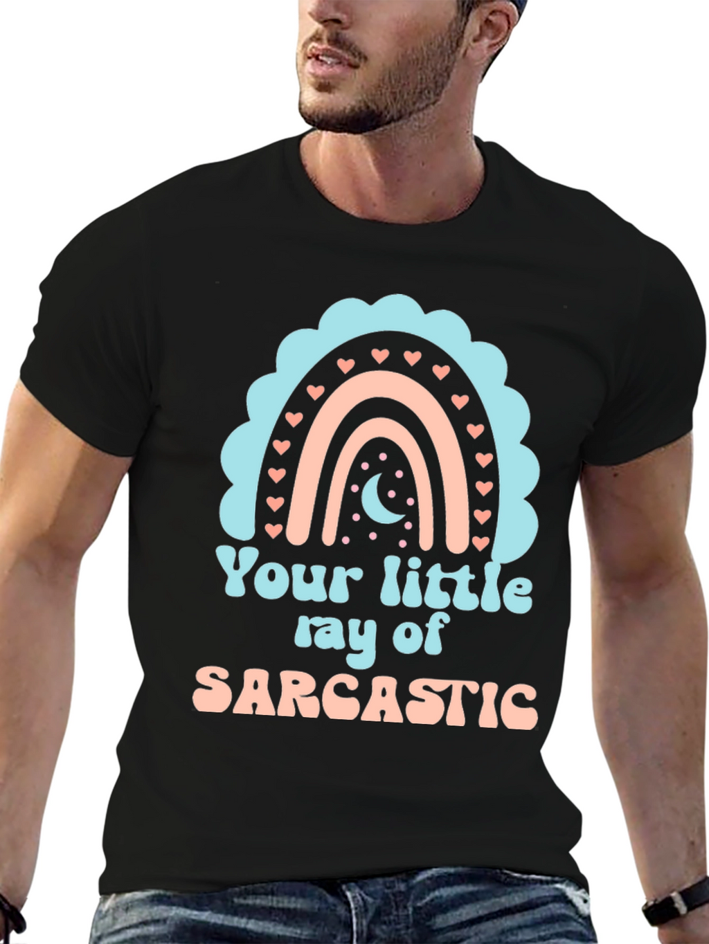 Sarcastic Rainbow Graphic Tee