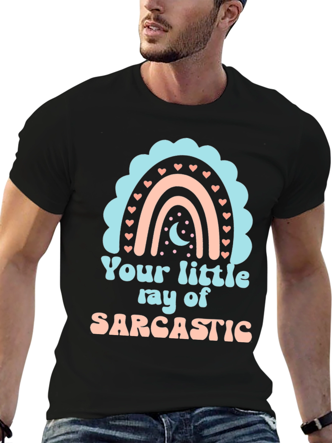 Sarcastic Rainbow Graphic Tee