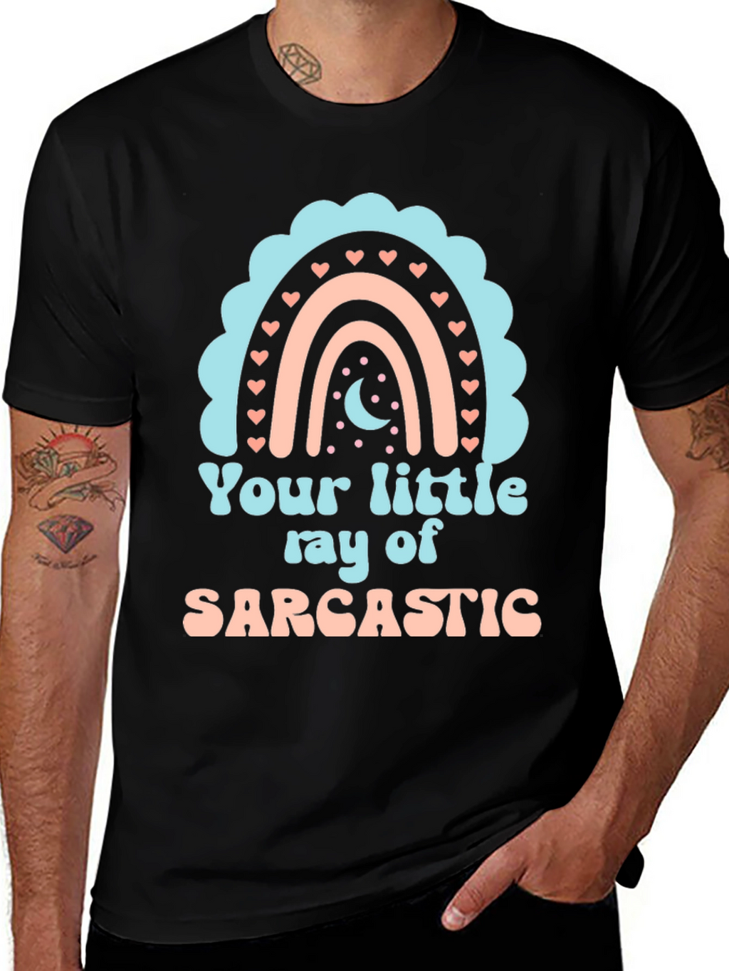 Sarcastic Rainbow Graphic Tee
