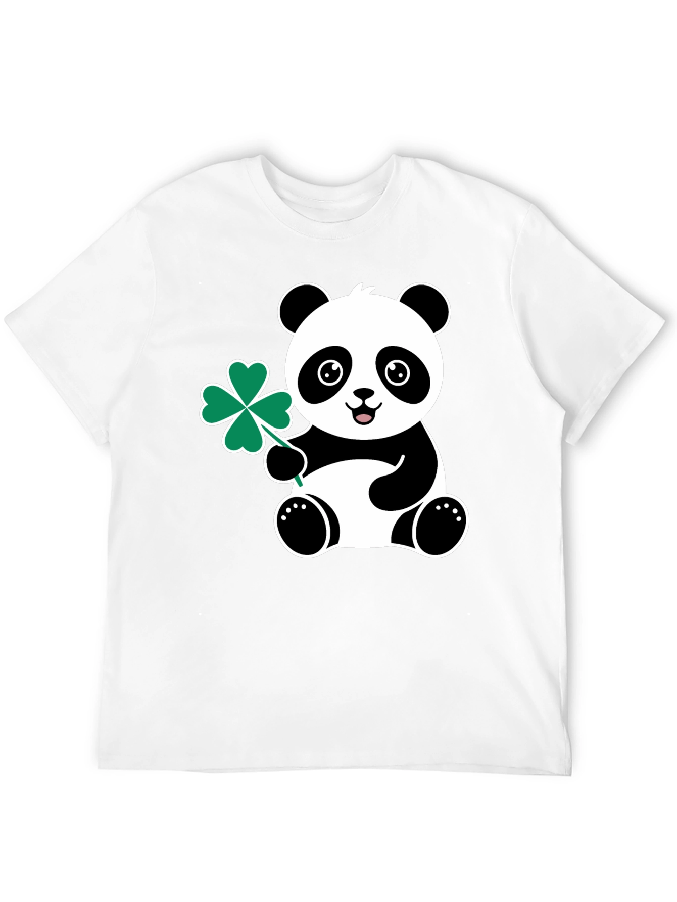 Panda Shamrock Tee - St. Patricks Day Luck