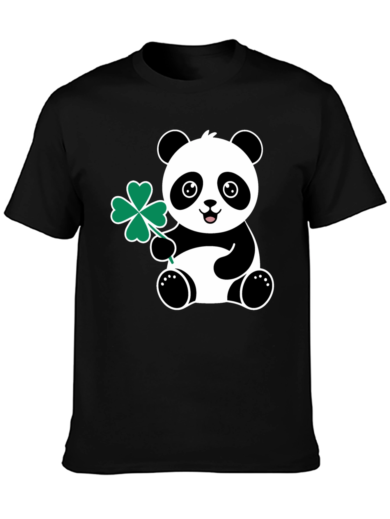Panda Shamrock Tee - St. Patricks Day Luck