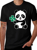 Panda Shamrock Tee - St. Patricks Day Luck
