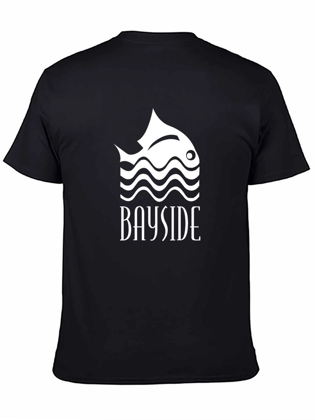 Bayside Fish Graphic Black T-Shirt