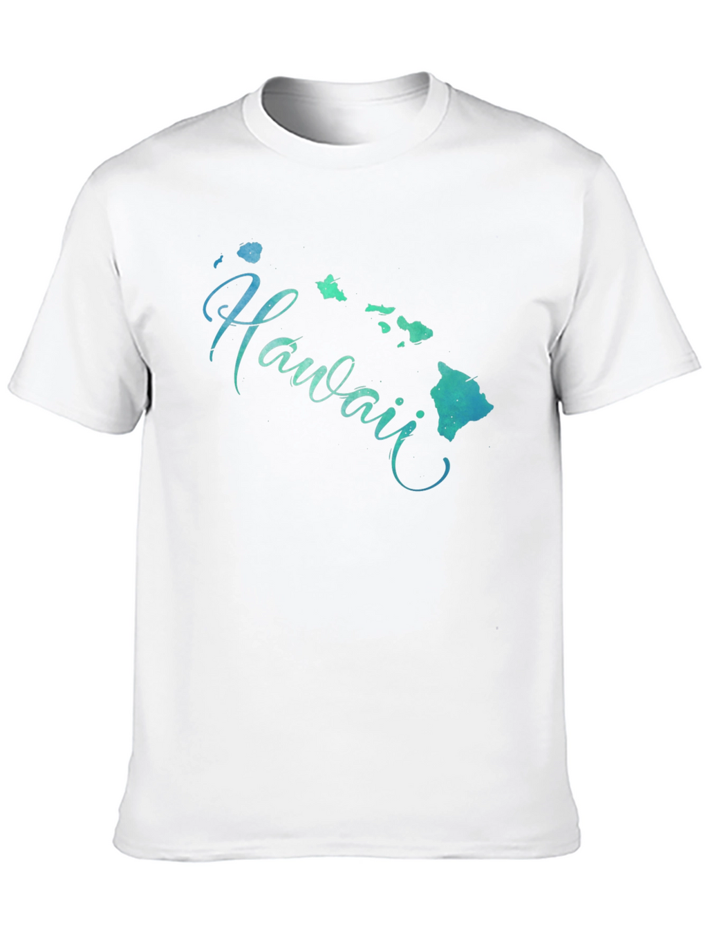Hawaii Islands Graphic Black T-Shirt
