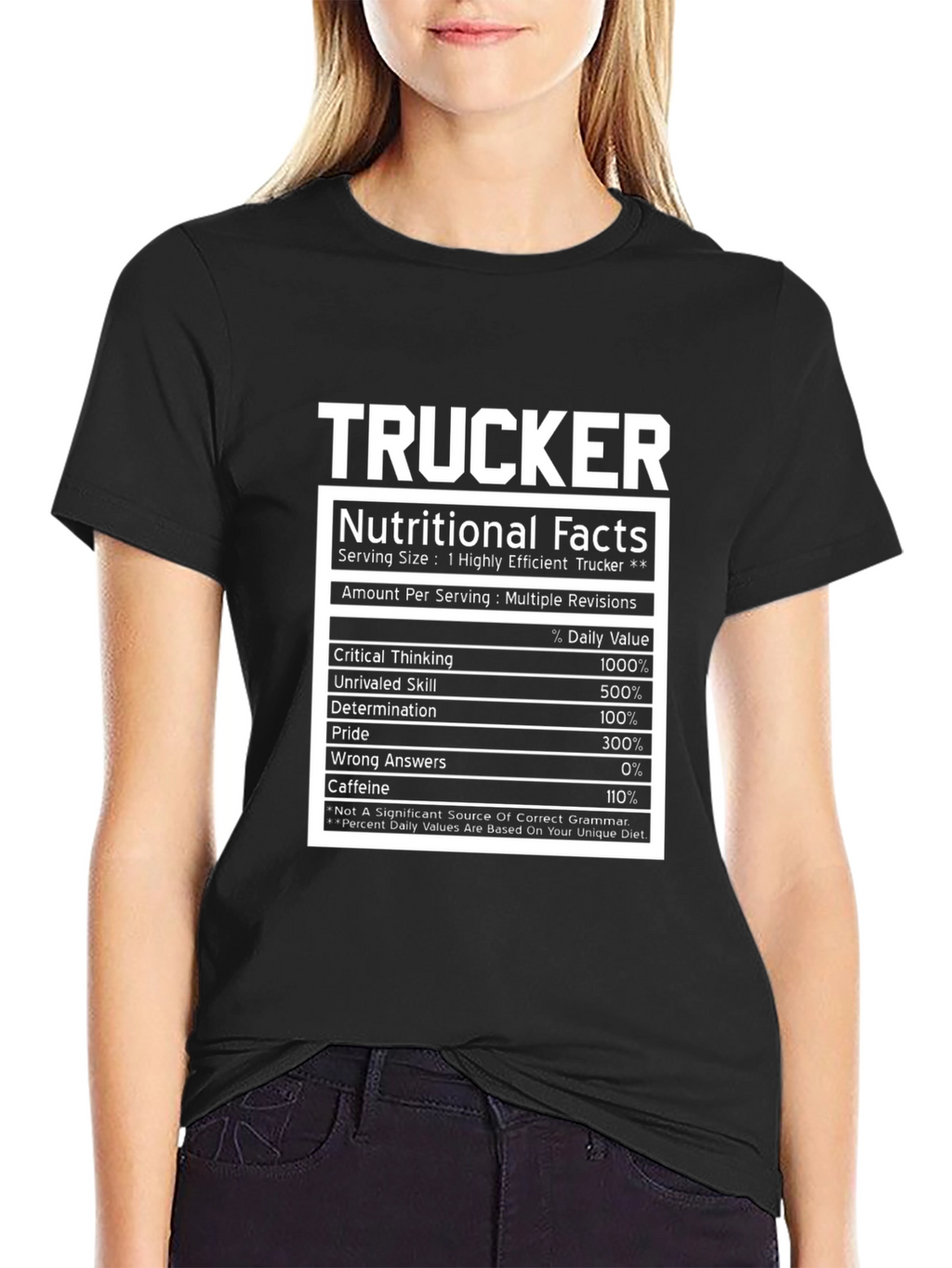 Trucker Nutritional Facts T-Shirt