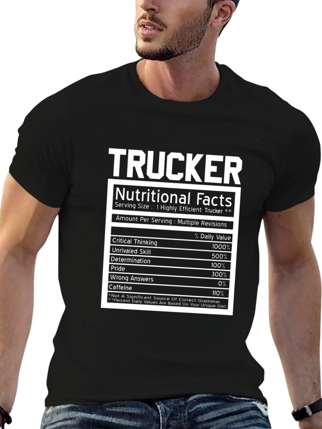 Trucker Nutritional Facts T-Shirt