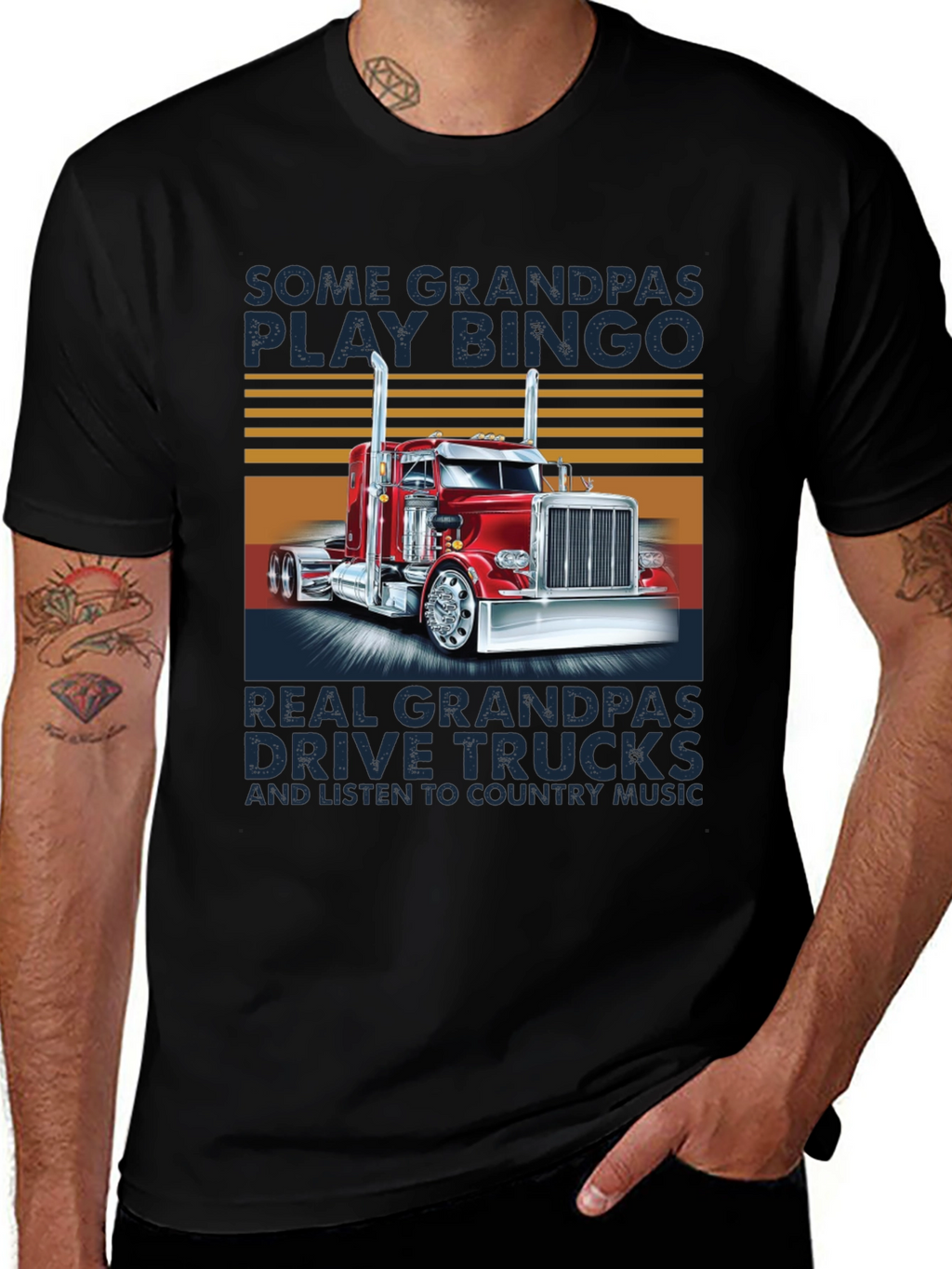 Grandpa Trucker T-Shirt - Country Music