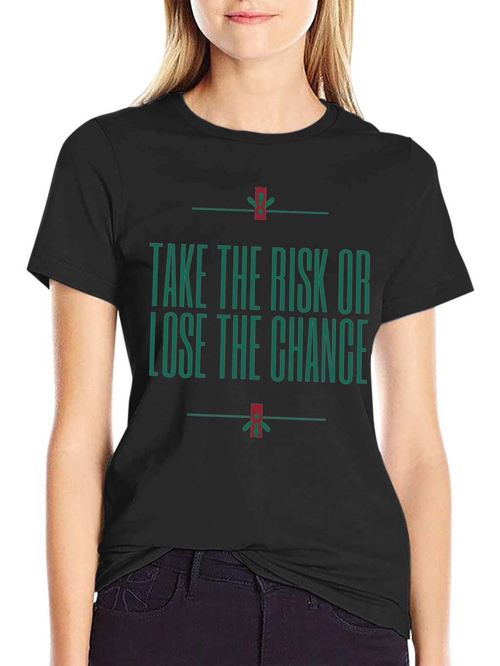 Motivational Take the Risk Graphic T-Shirt