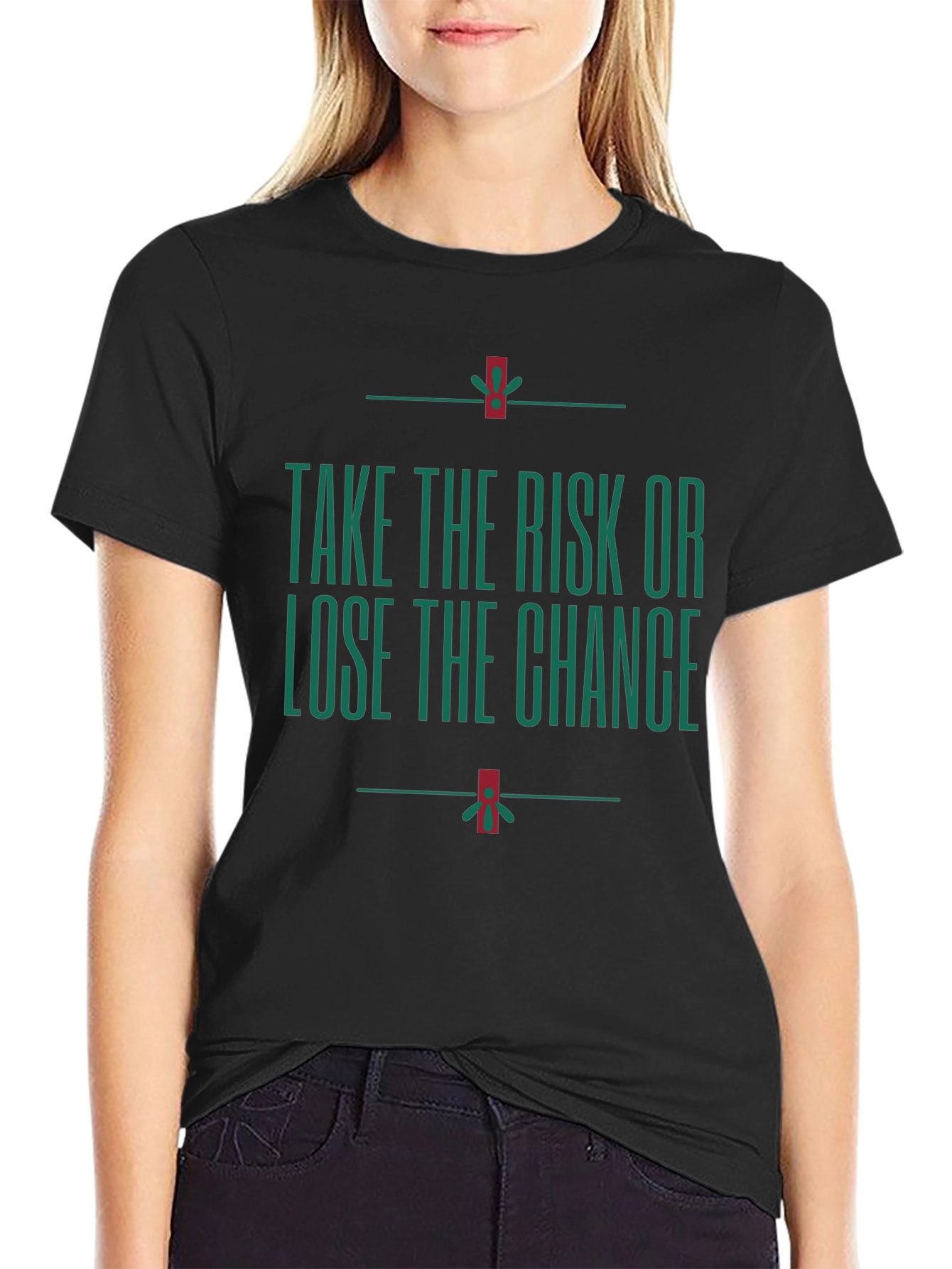 Motivational Take the Risk Graphic T-Shirt