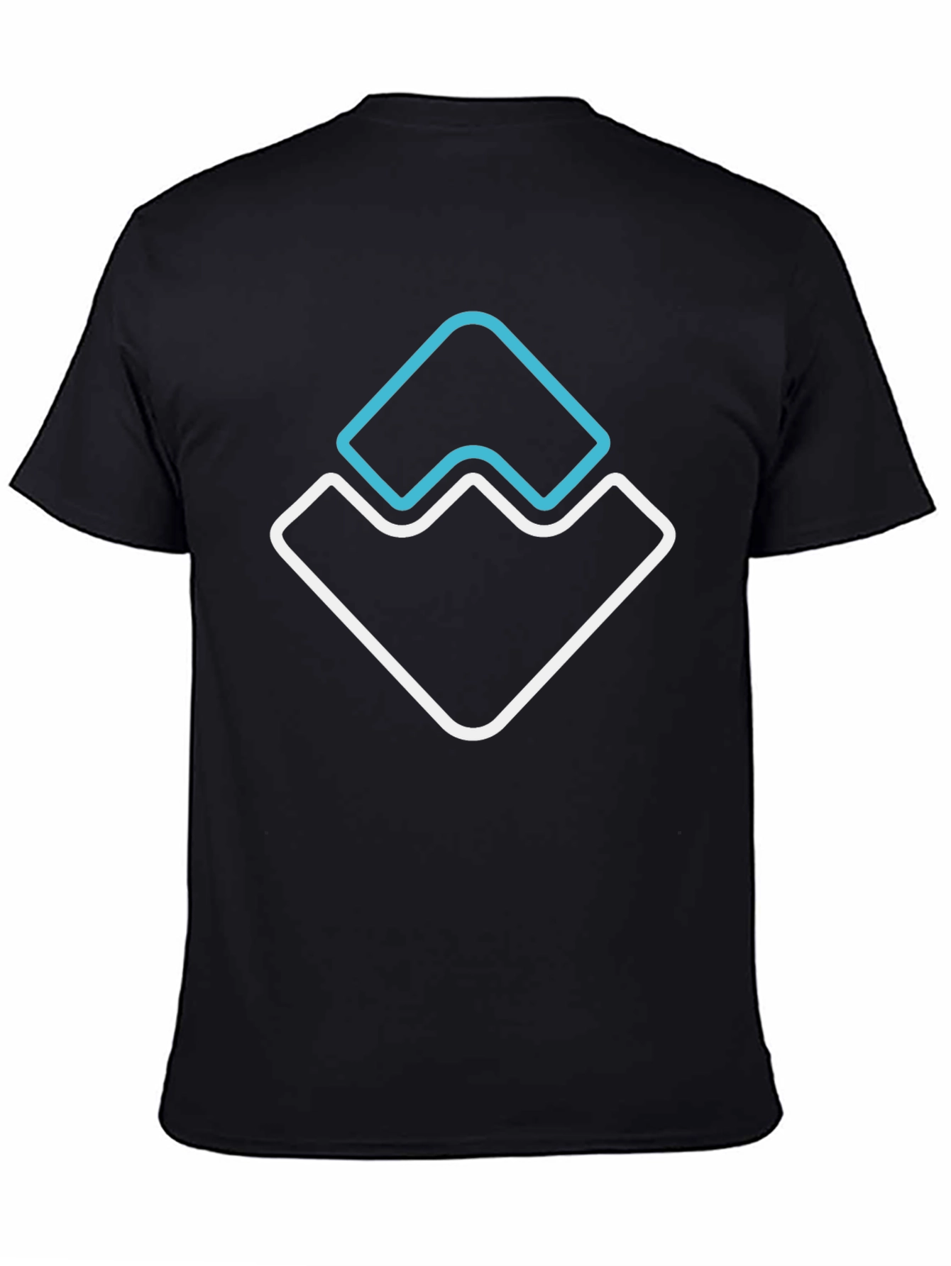 Modern Graphic Tee - Abstract Mountain Design