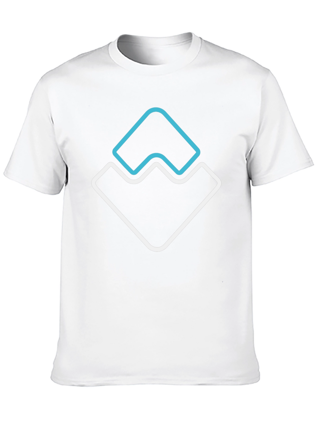 Modern Graphic Tee - Abstract Mountain Design