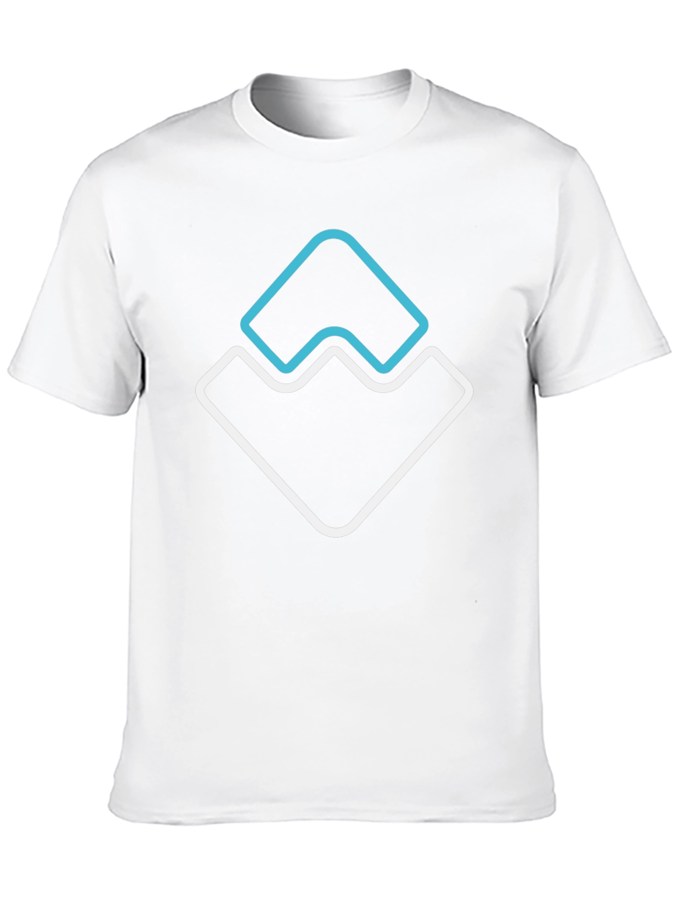 Modern Graphic Tee - Abstract Mountain Design