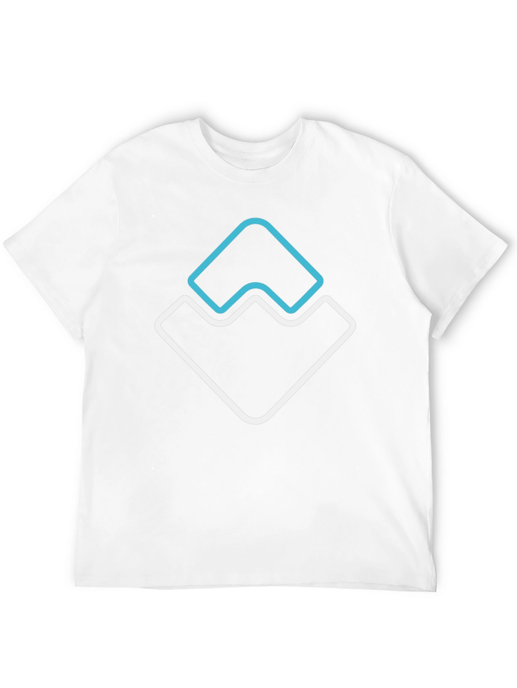 Modern Graphic Tee - Abstract Mountain Design