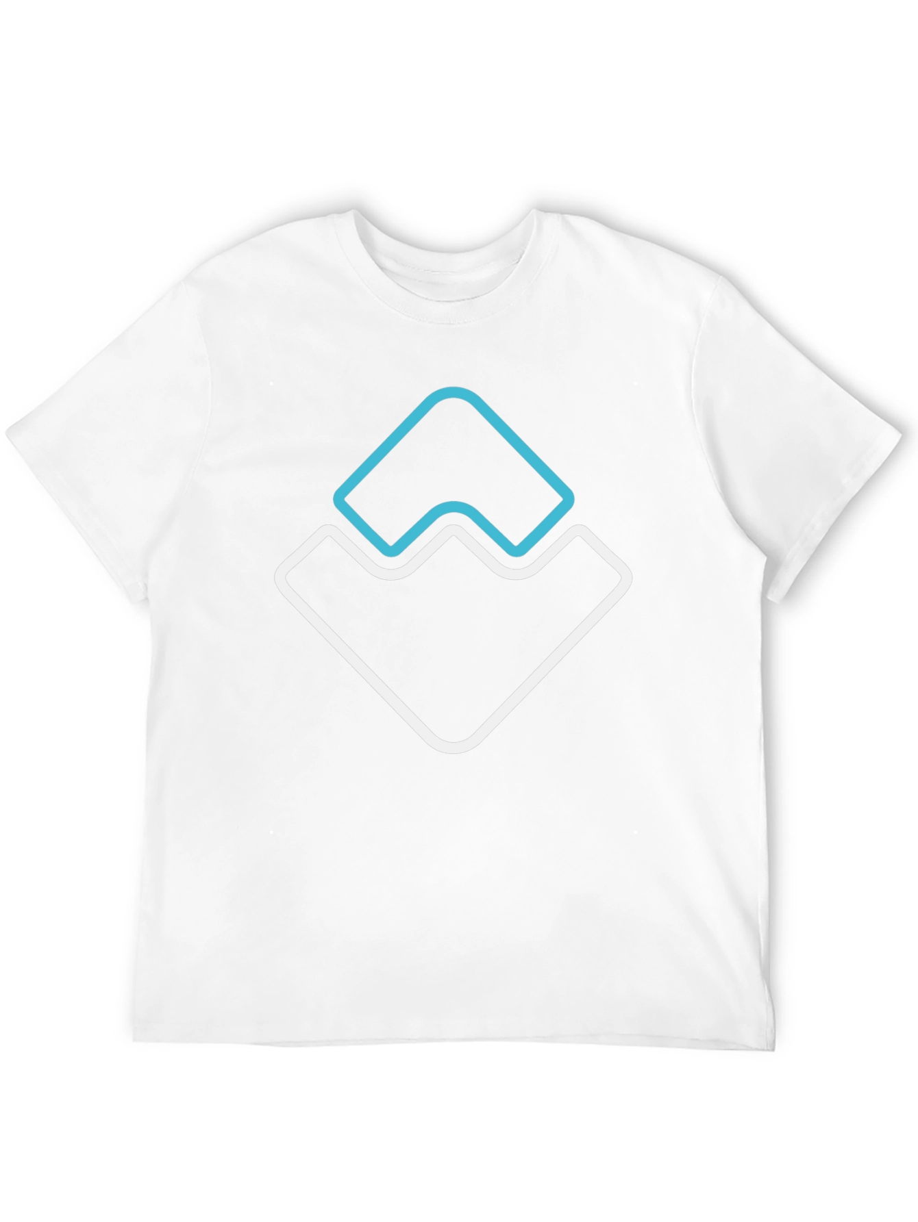 Modern Graphic Tee - Abstract Mountain Design