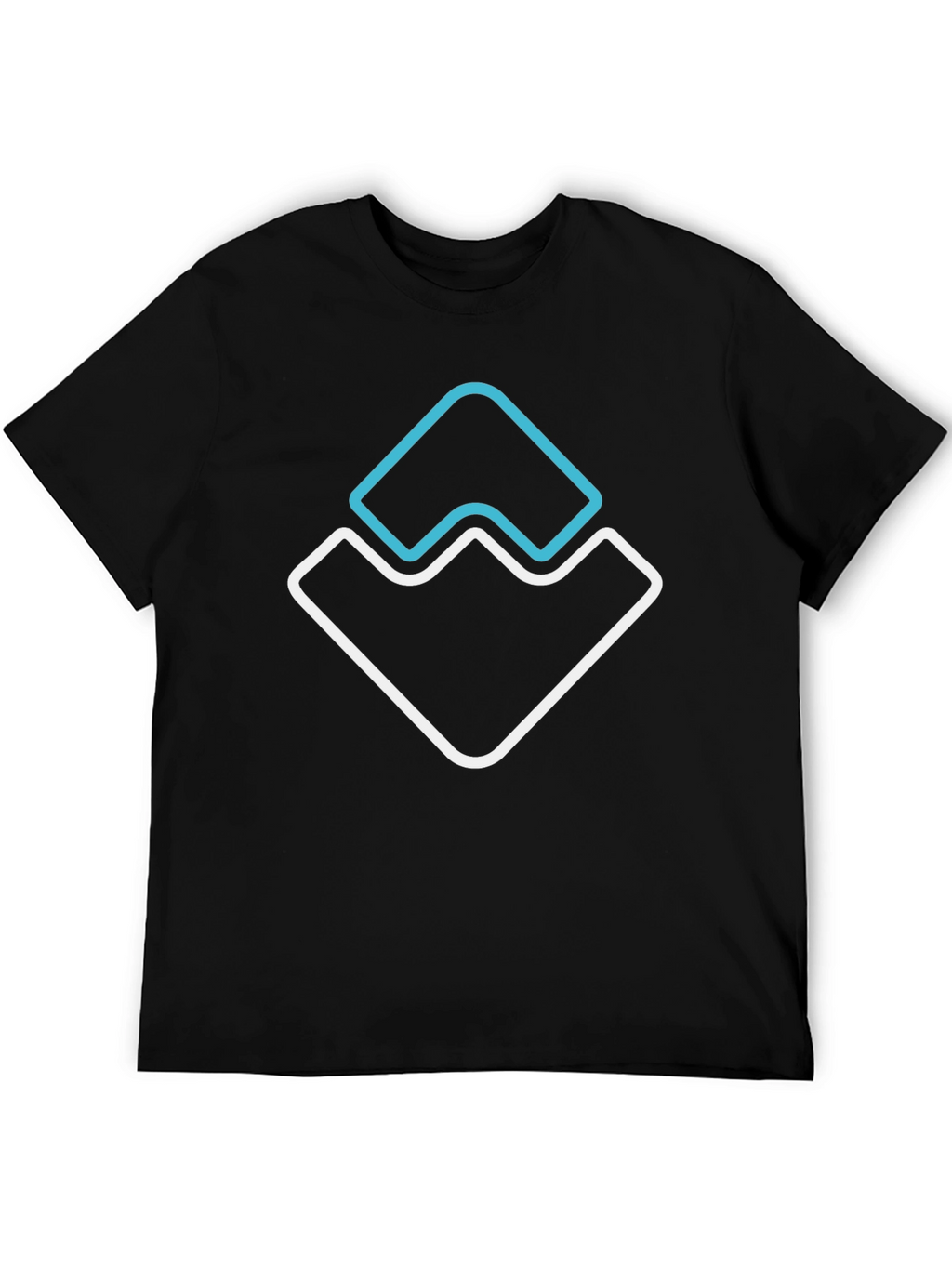 Modern Graphic Tee - Abstract Mountain Design