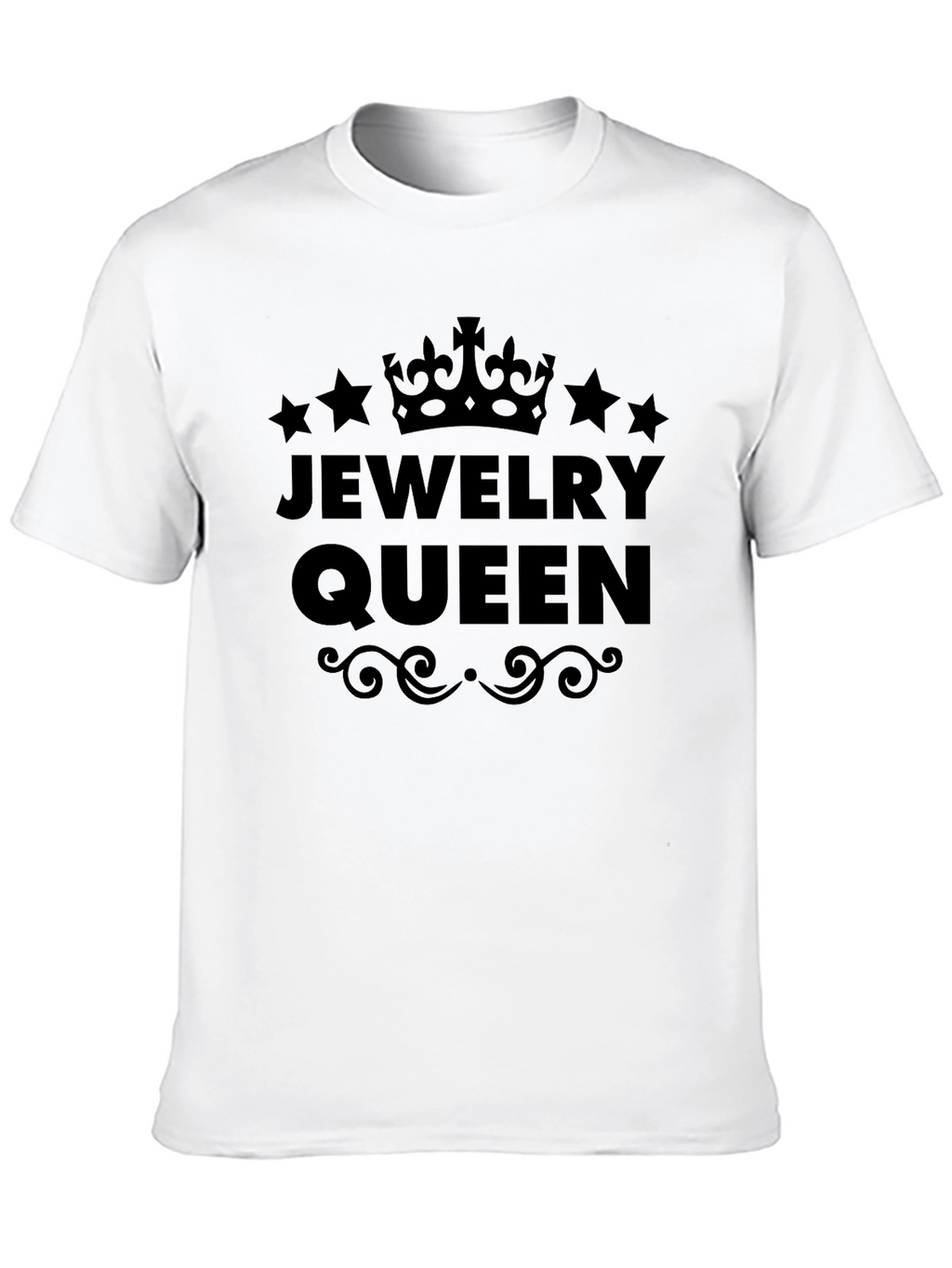 Jewelry Queen Black Graphic Tee