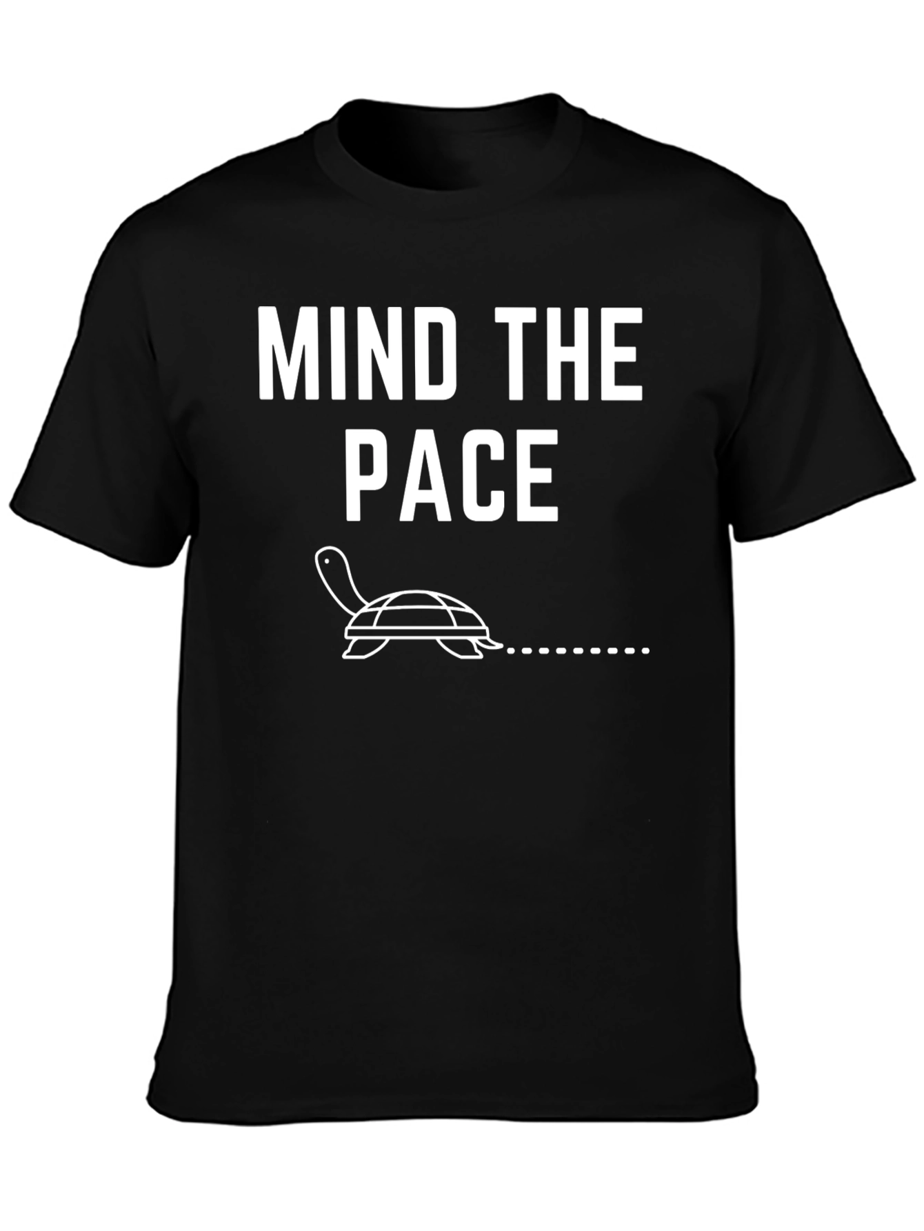 Mind the Pace Turtle Graphic Tee - Black