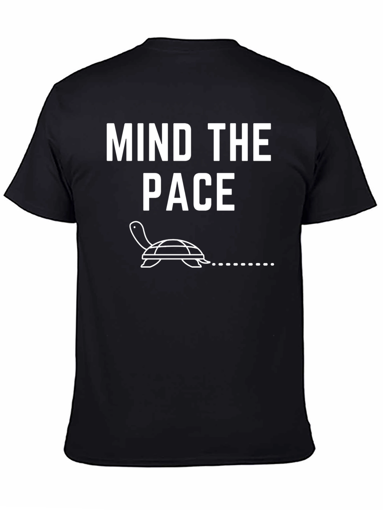 Mind the Pace Turtle Graphic Tee - Black