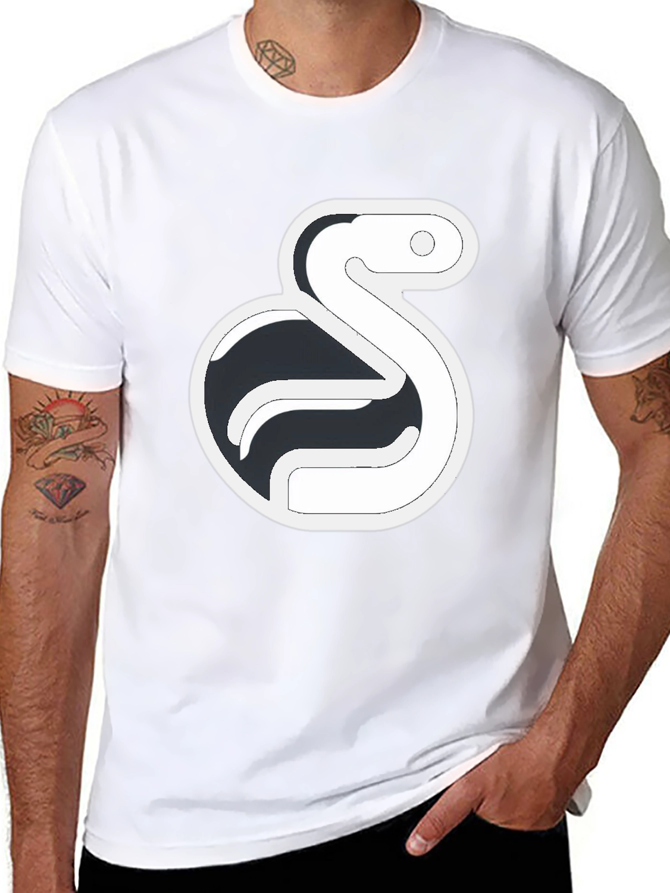 Python Logo T-Shirt - Black