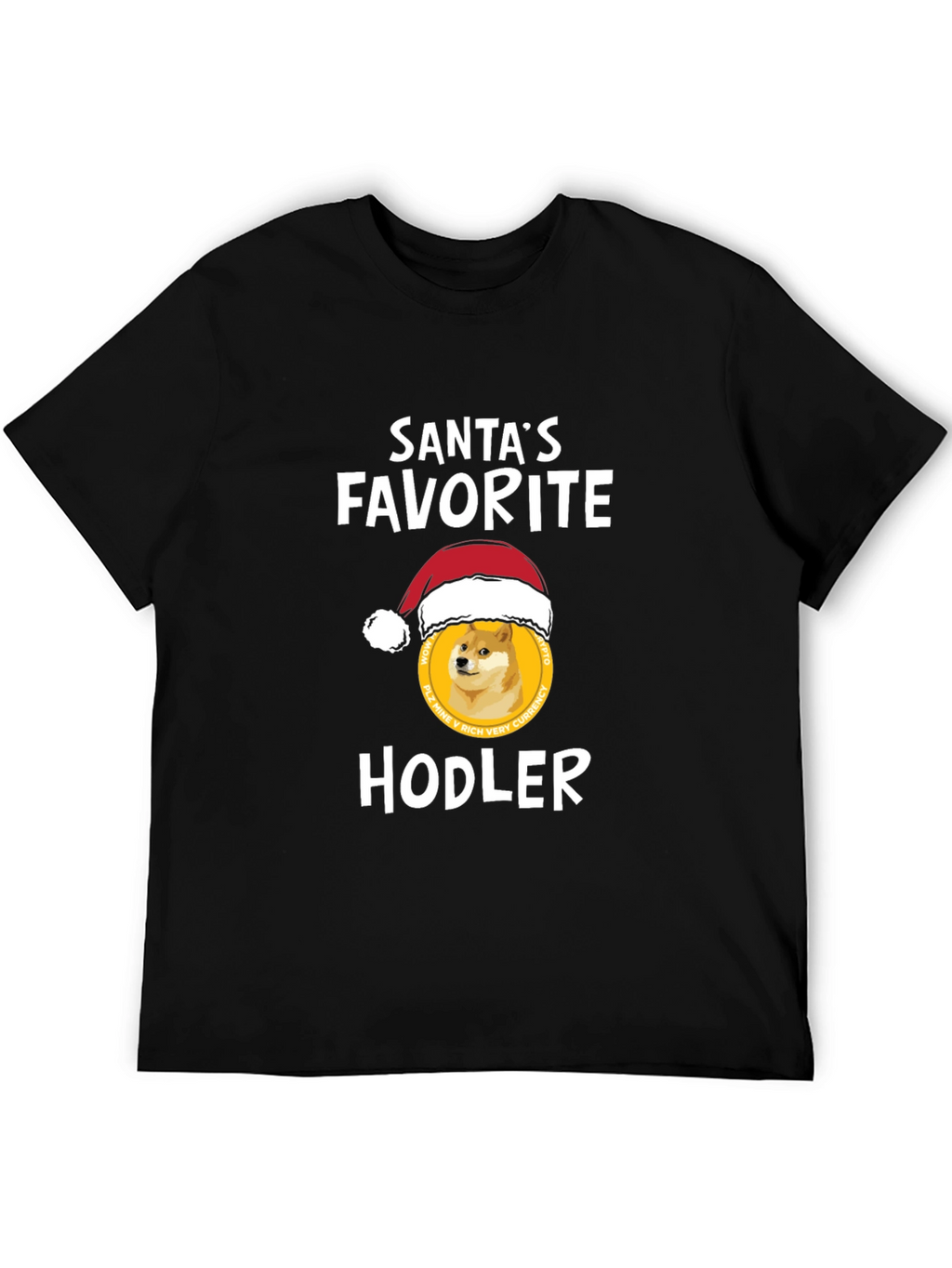 Santas Favorite HODLER T-Shirt - Crypto Doge