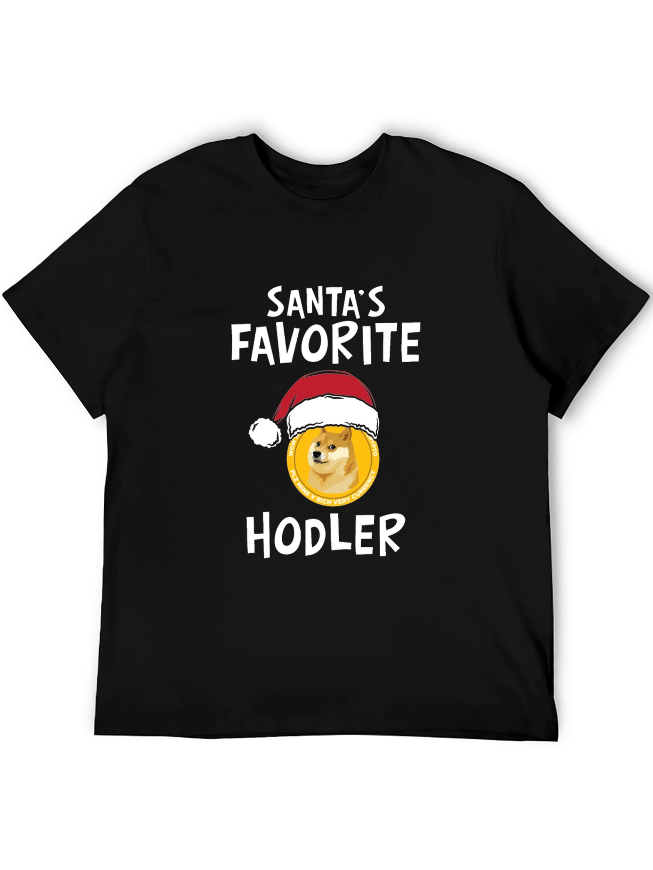Santas Favorite HODLER T-Shirt - Crypto Doge