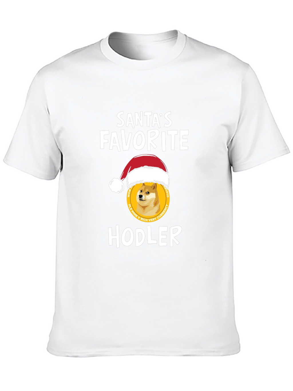 Santas Favorite HODLER T-Shirt - Crypto Doge
