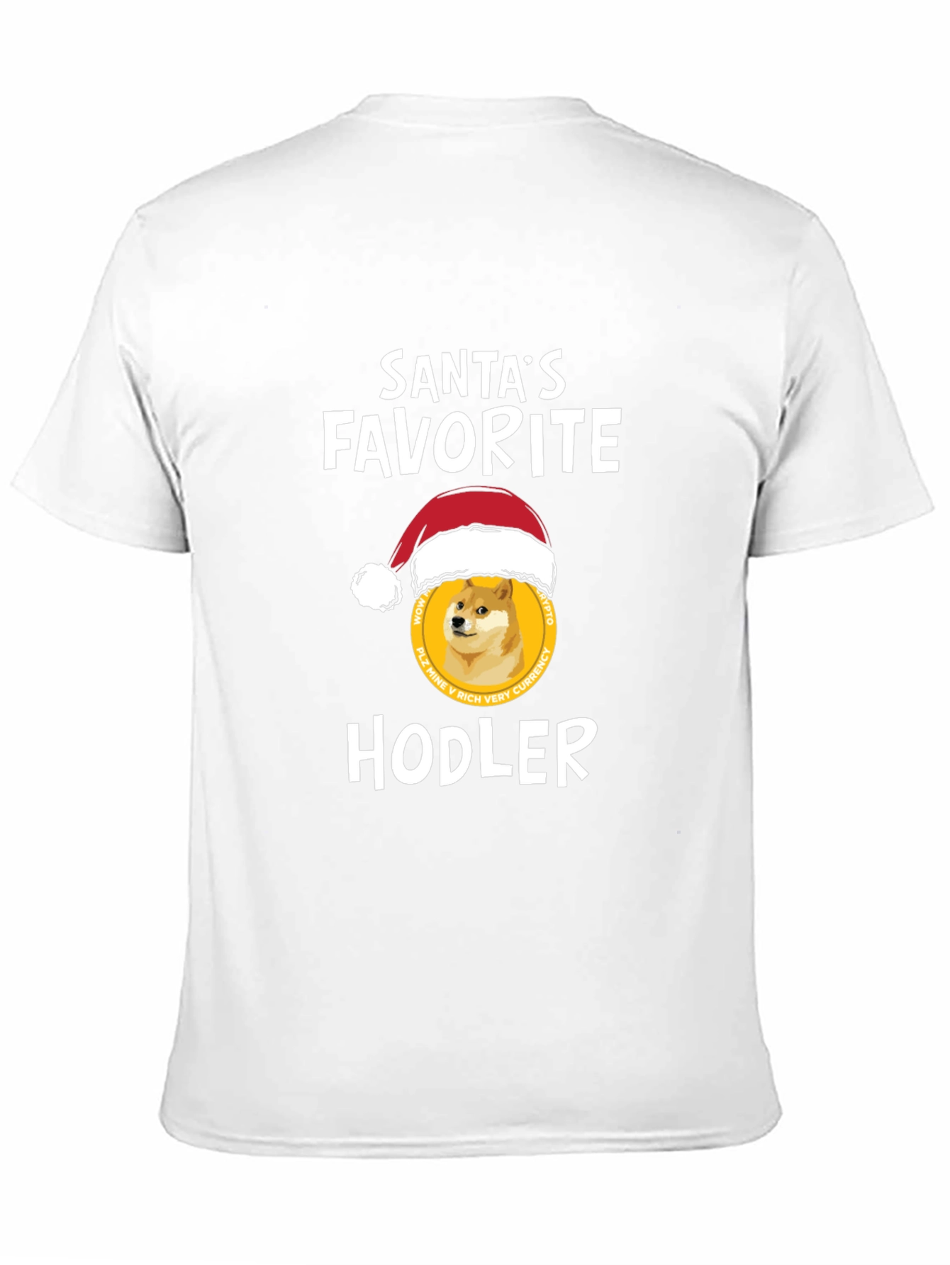 Santas Favorite HODLER T-Shirt - Crypto Doge