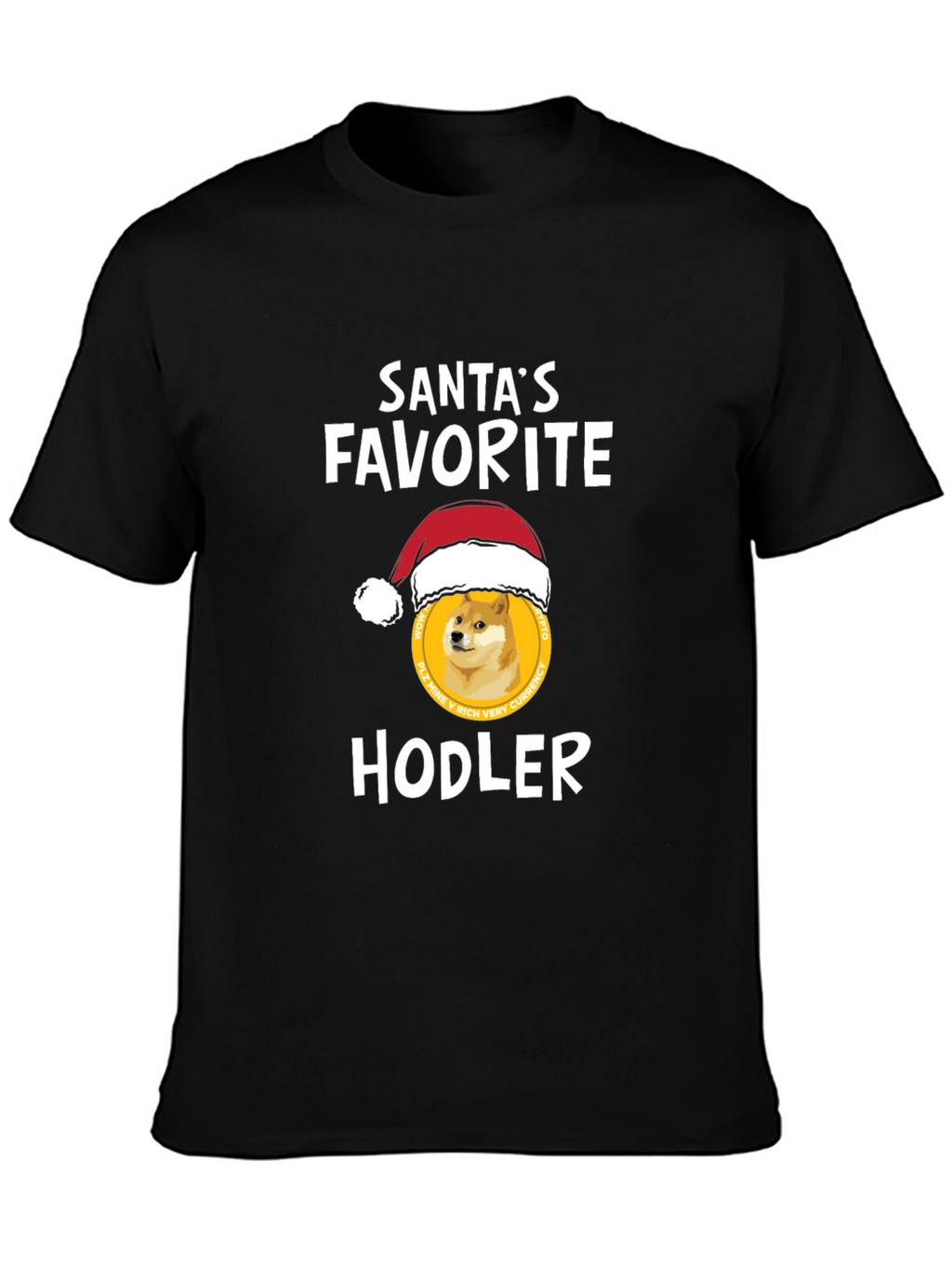 Santas Favorite HODLER T-Shirt - Crypto Doge