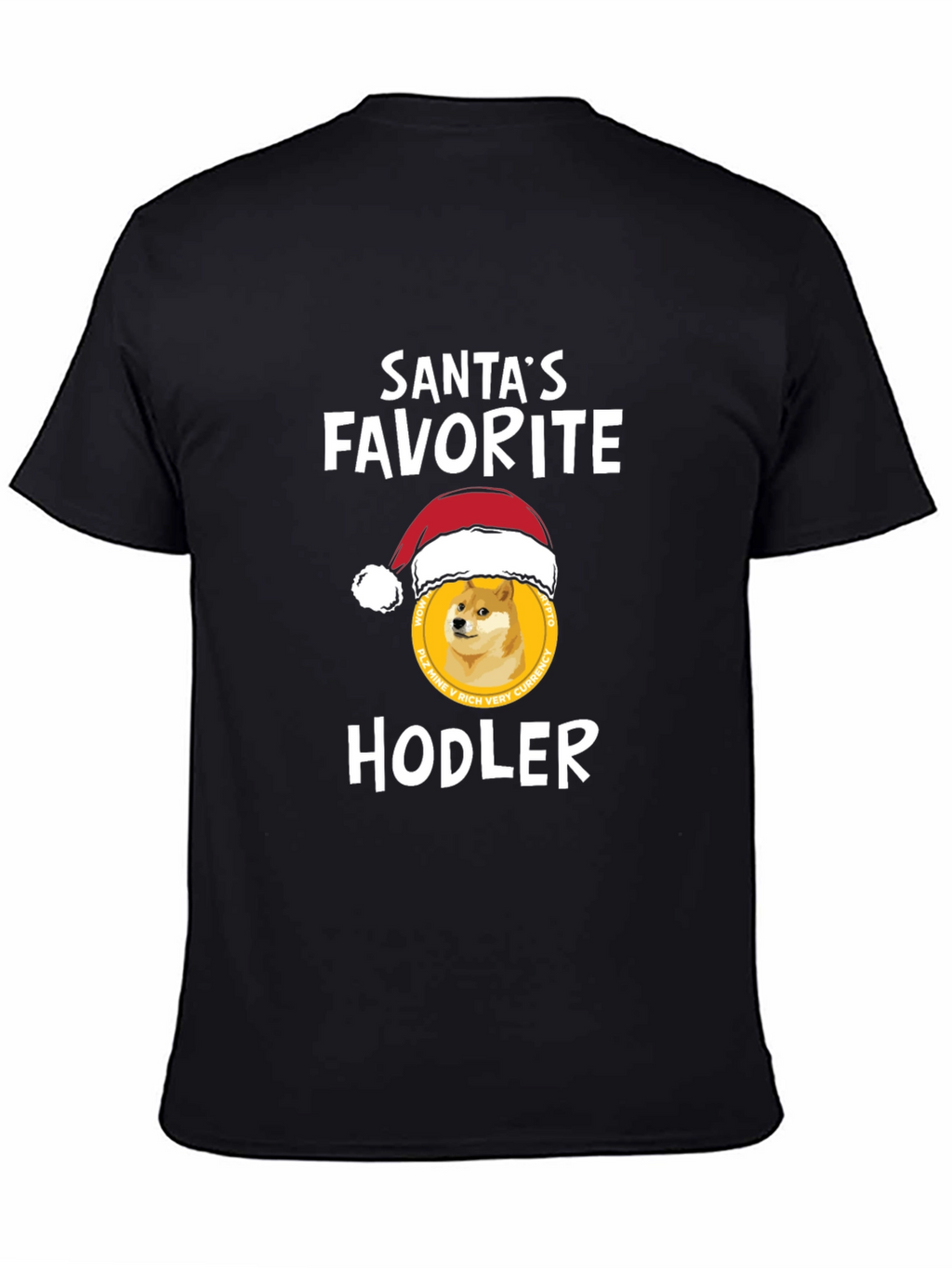 Santas Favorite HODLER T-Shirt - Crypto Doge