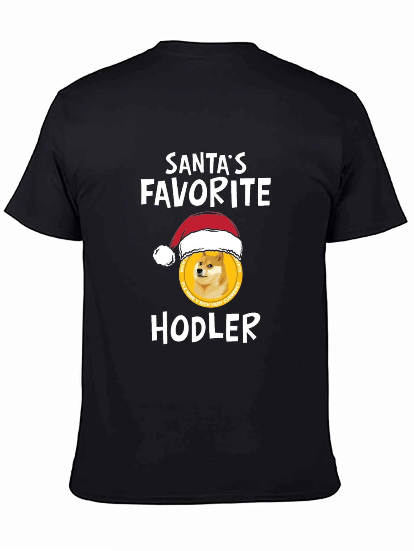 Santas Favorite HODLER T-Shirt - Crypto Doge