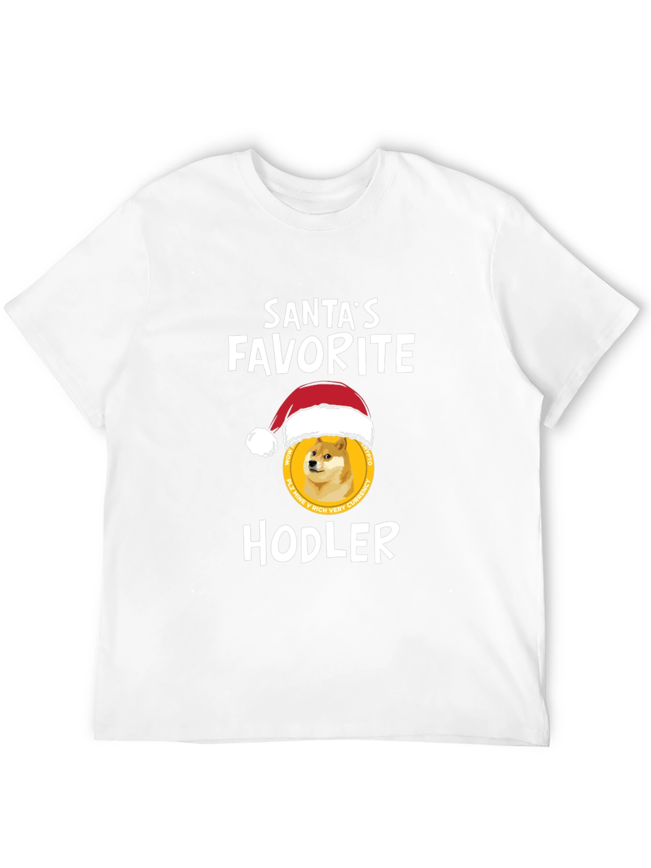 Santas Favorite HODLER T-Shirt - Crypto Doge