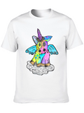 Unicorn Graphic T-Shirt Mens Black Tee