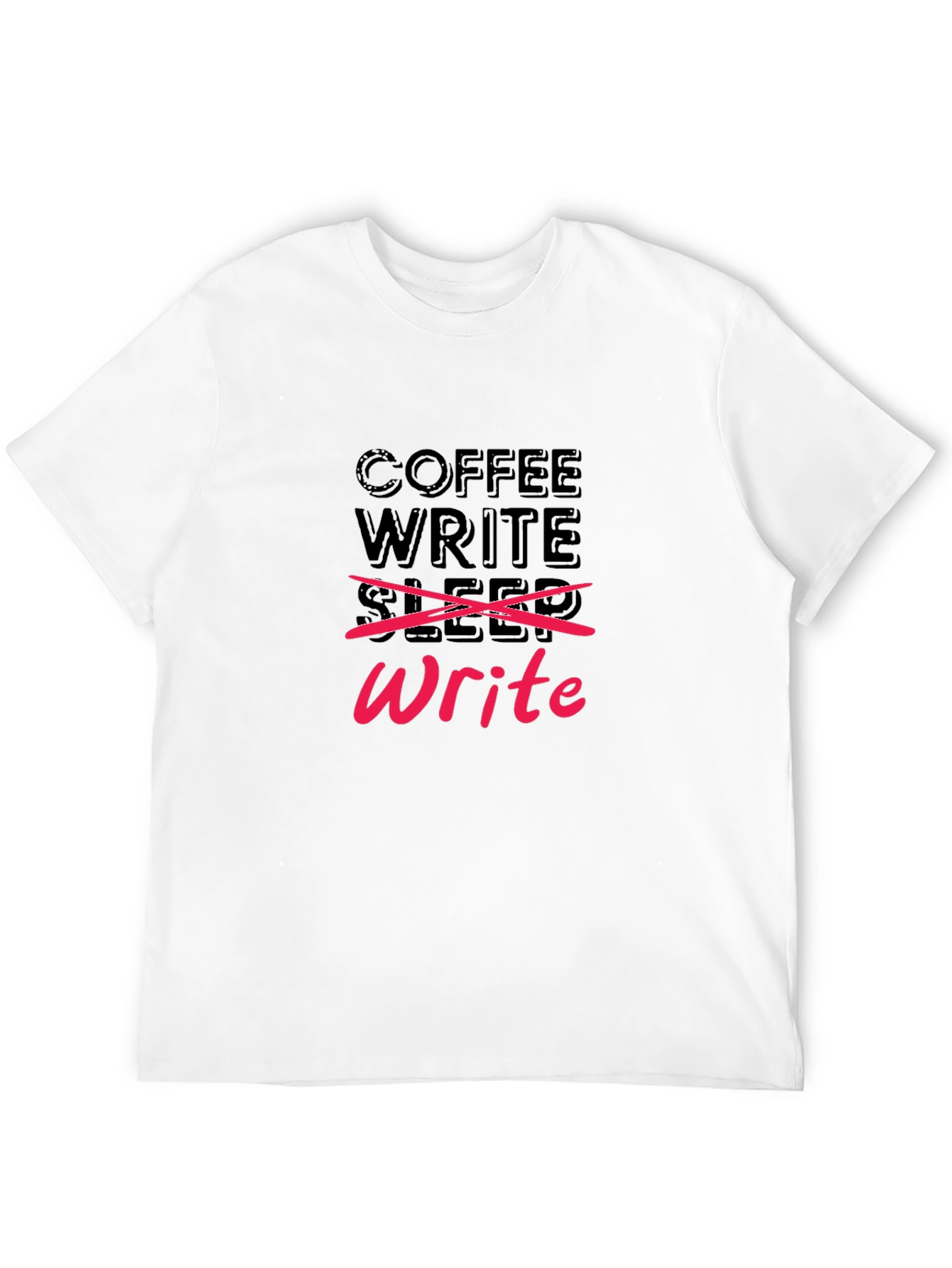 Coffee Write Sleep Repeat Novelty T-Shirt