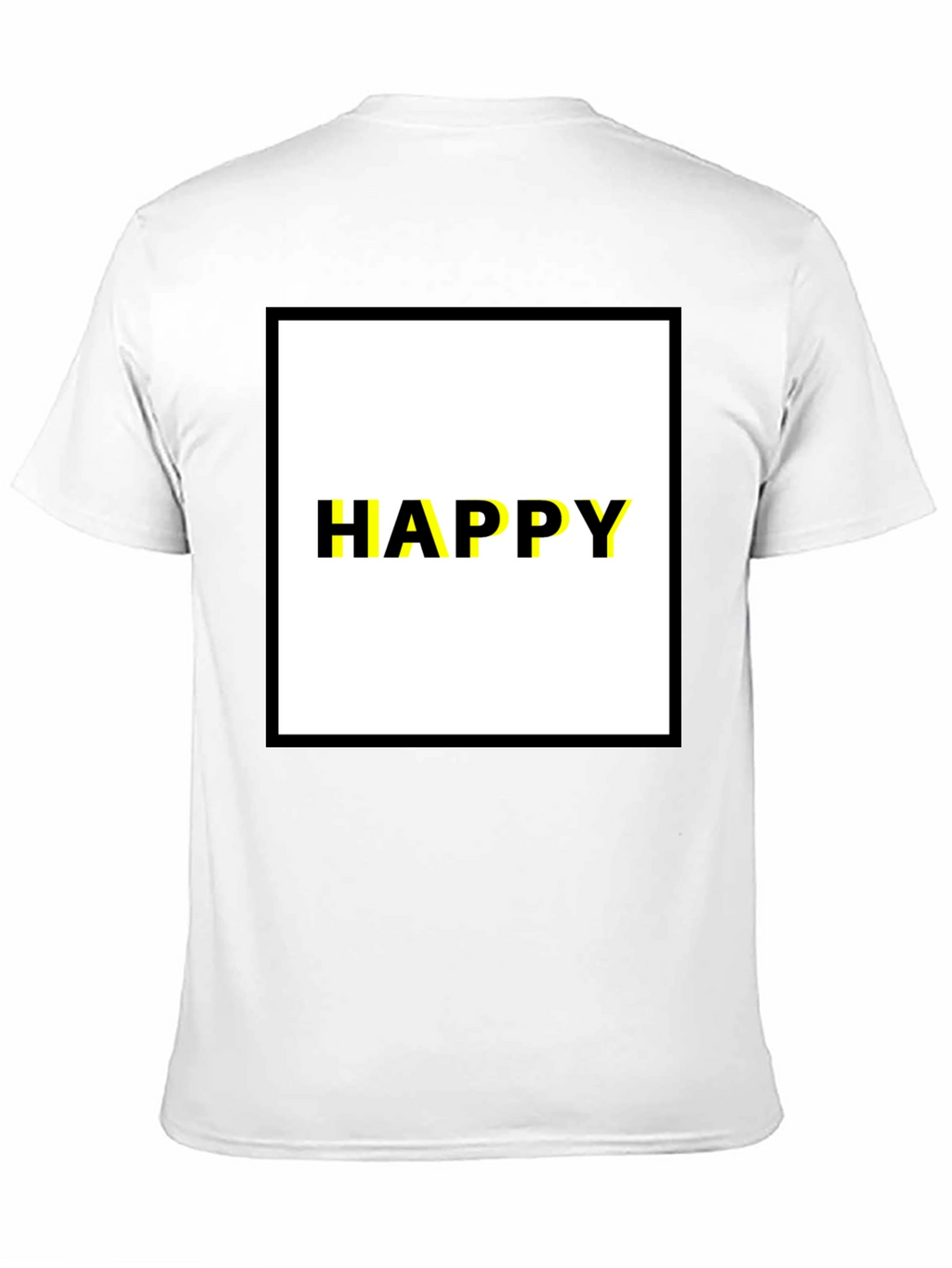 Happy Graphic Tee - Modern Black T-Shirt