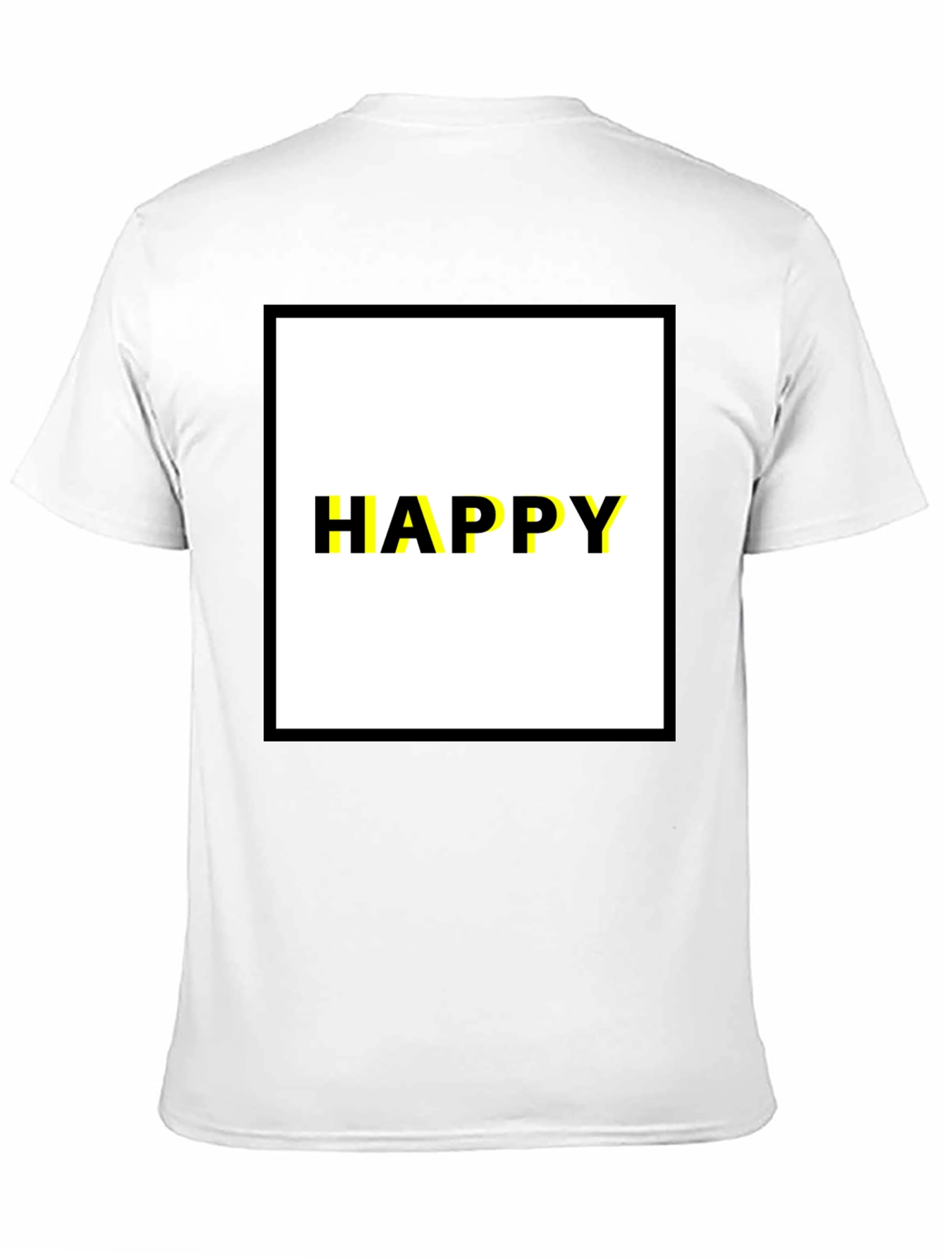 Happy Graphic Tee - Modern Black T-Shirt