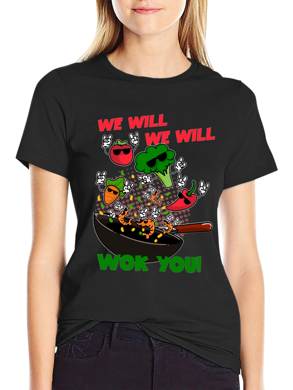Wok You Funny T-Shirt - Foodie Rock & Roll!