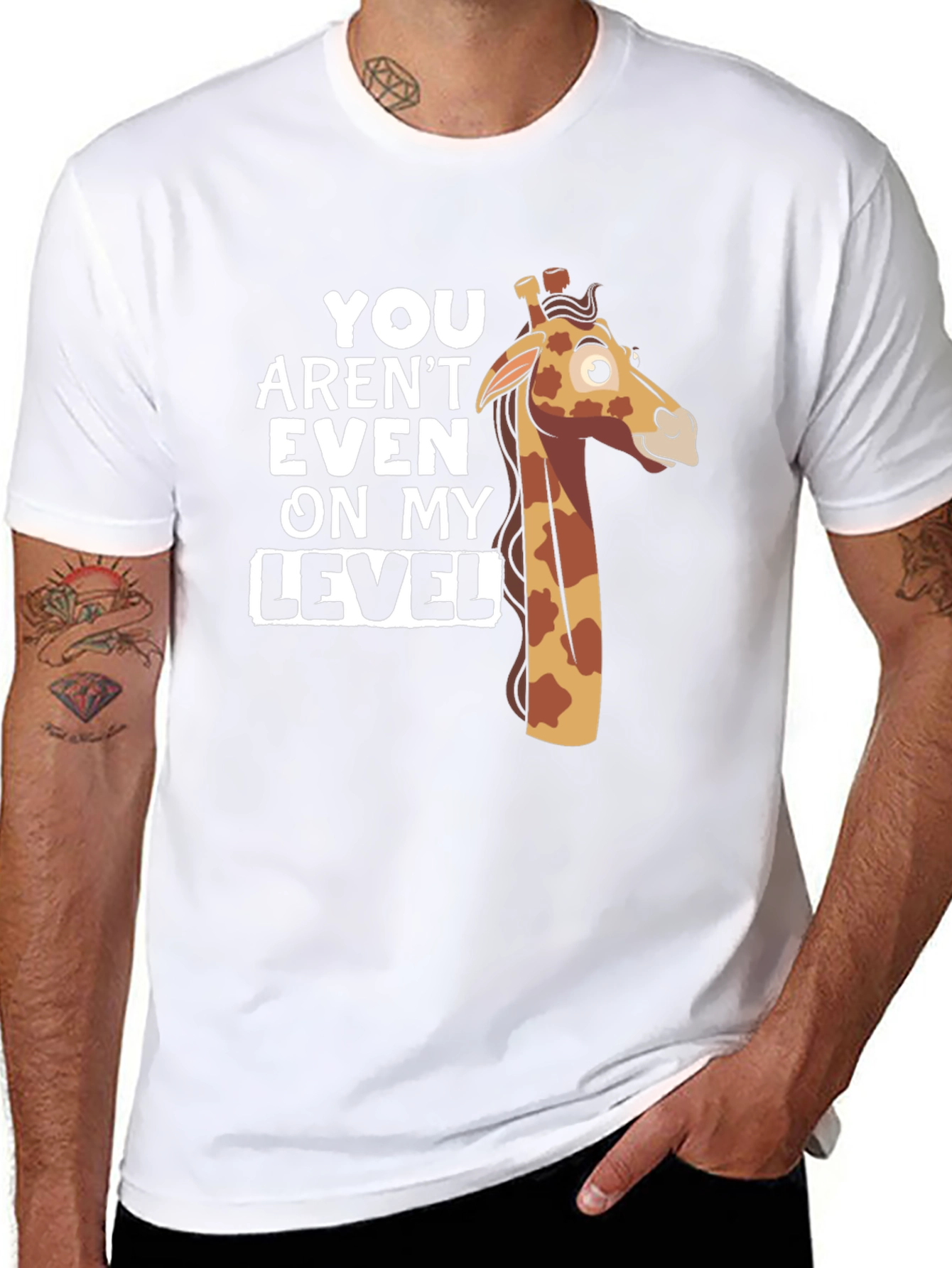 You Arent Even on My Level Giraffe T-Shirt
