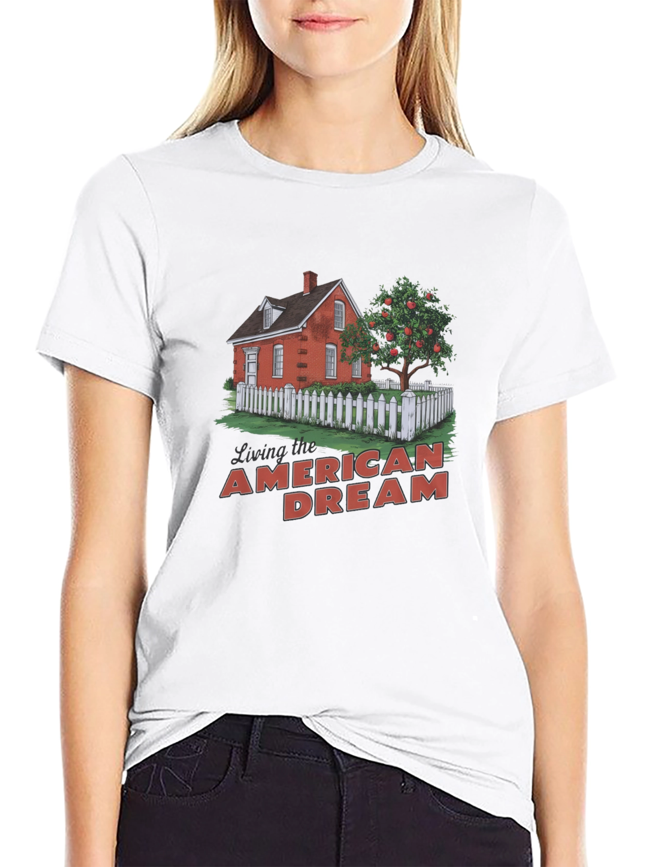 American Dream Graphic T-Shirt - Black