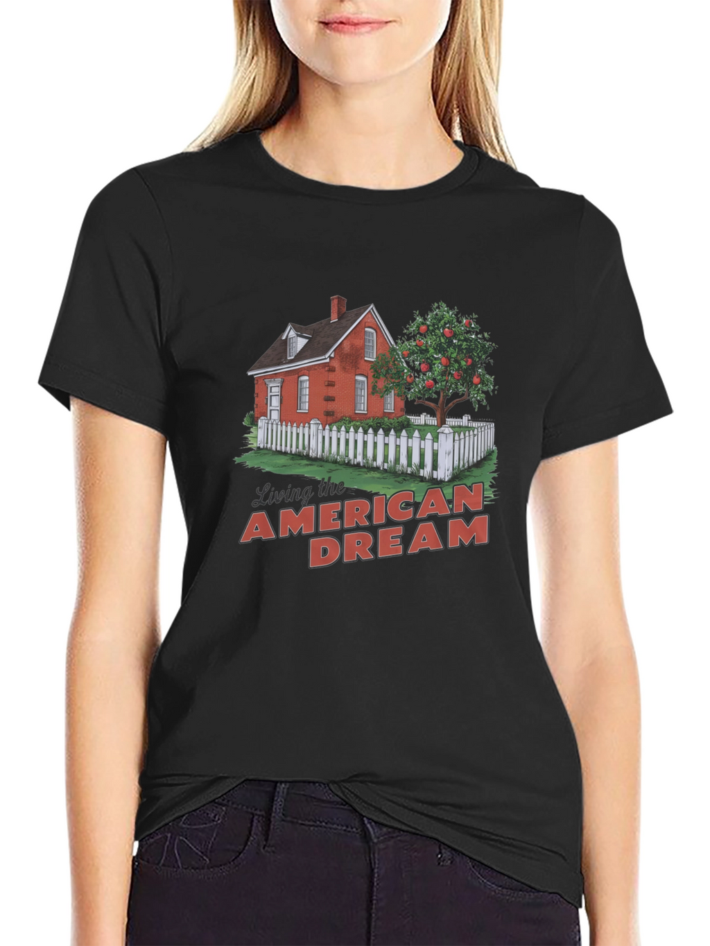 American Dream Graphic T-Shirt - Black