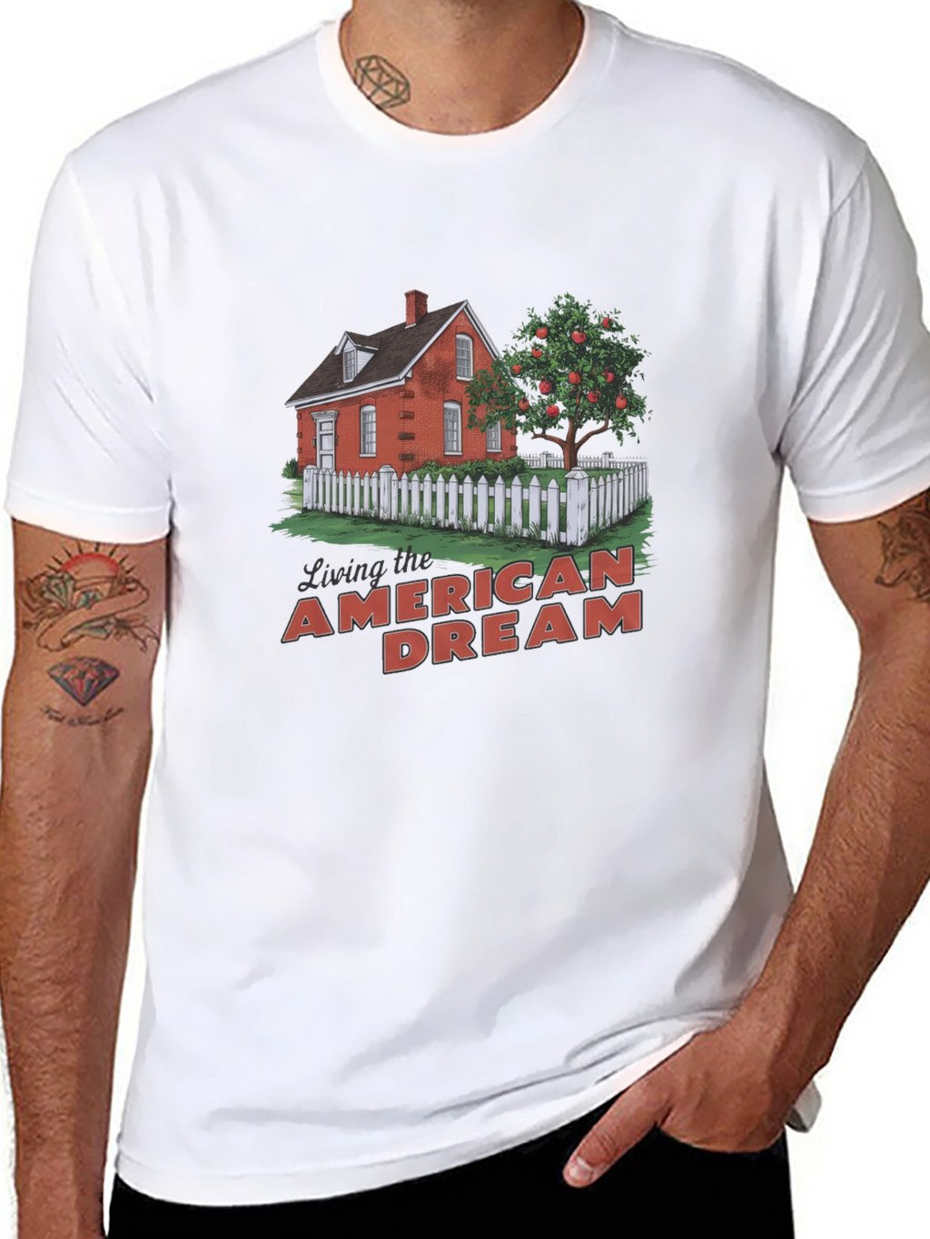 American Dream Graphic T-Shirt - Black