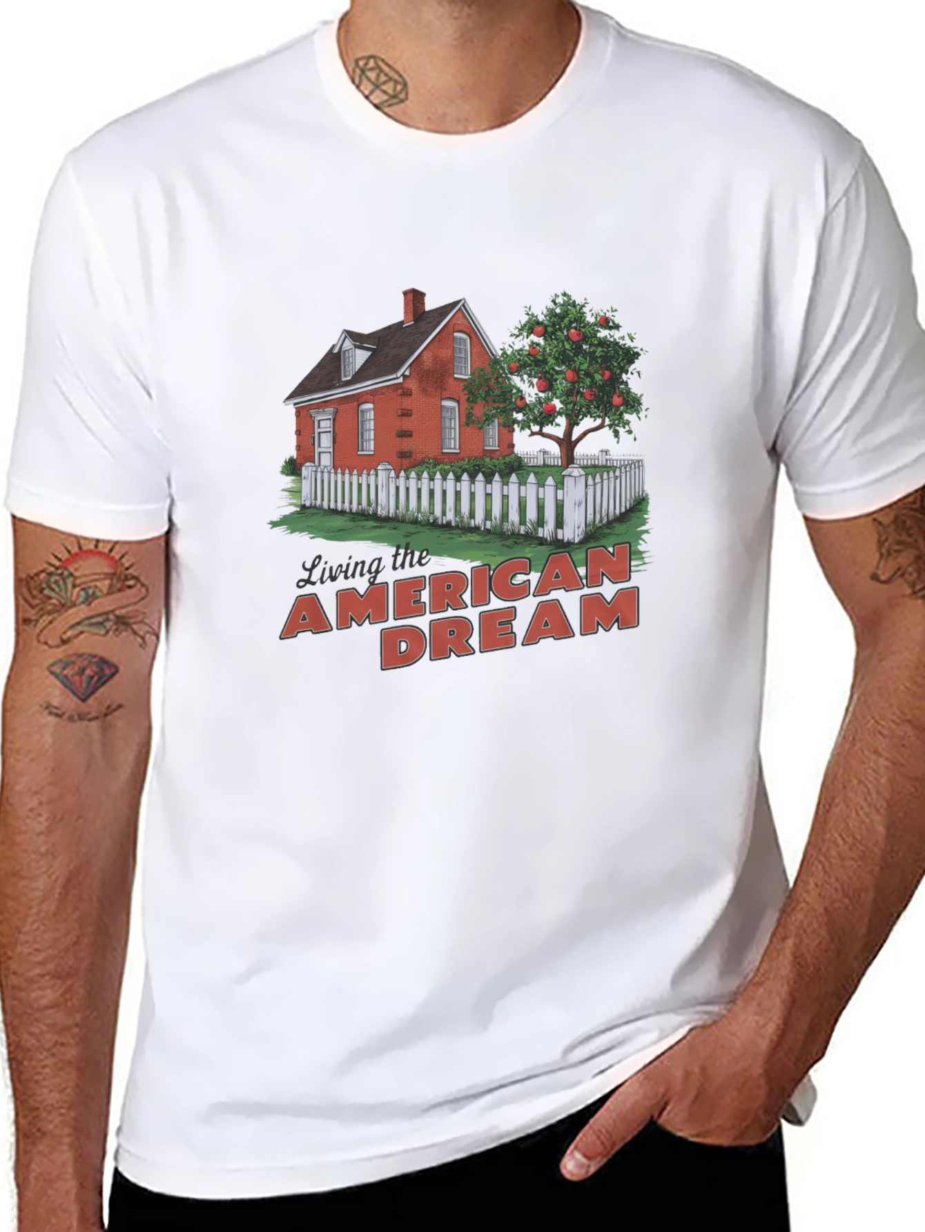 American Dream Graphic T-Shirt - Black