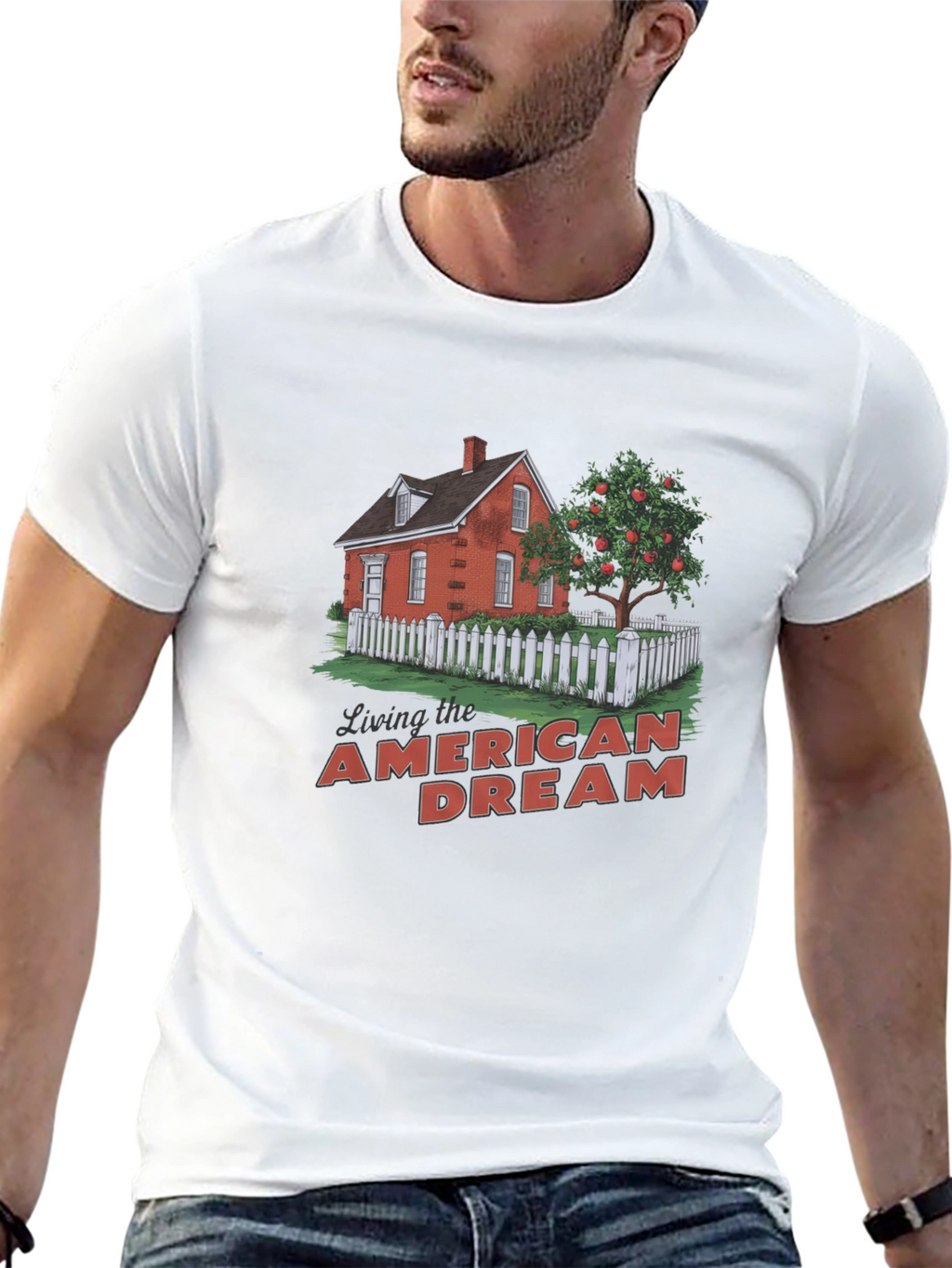 American Dream Graphic T-Shirt - Black