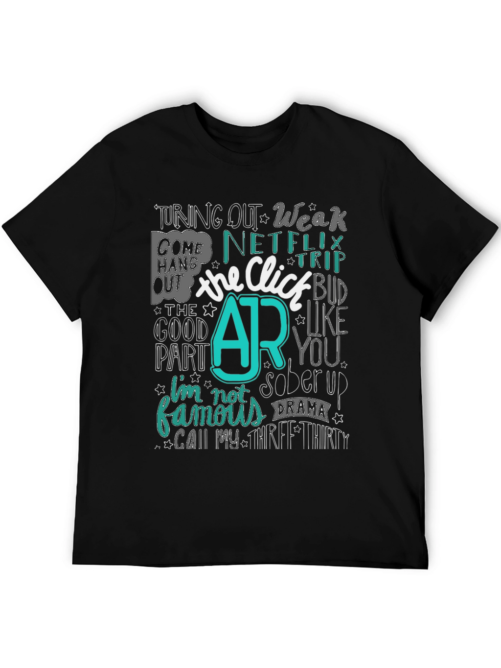 The Click AR Black Graphic Tee