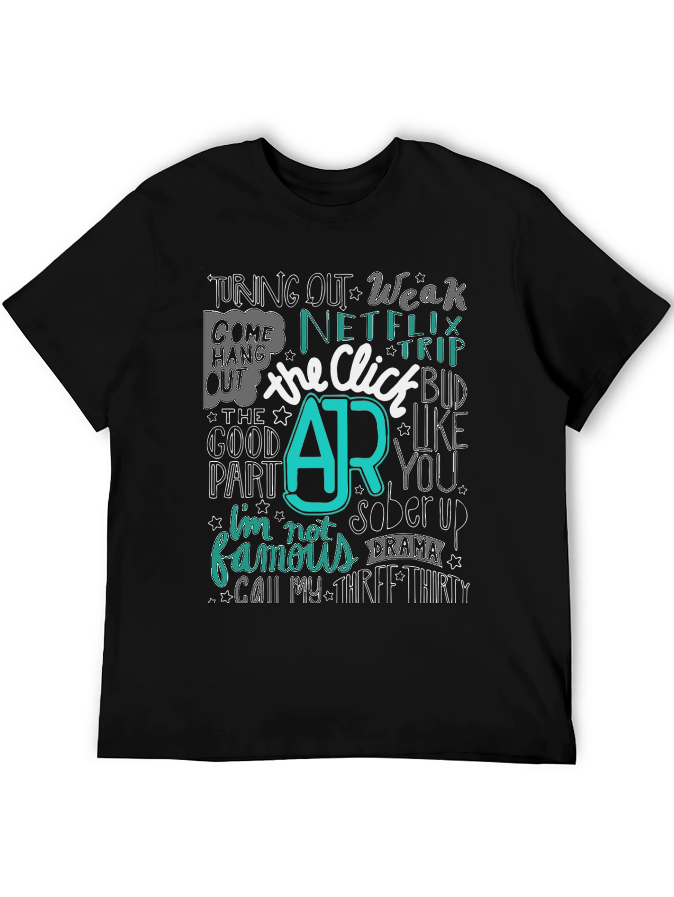 The Click AR Black Graphic Tee