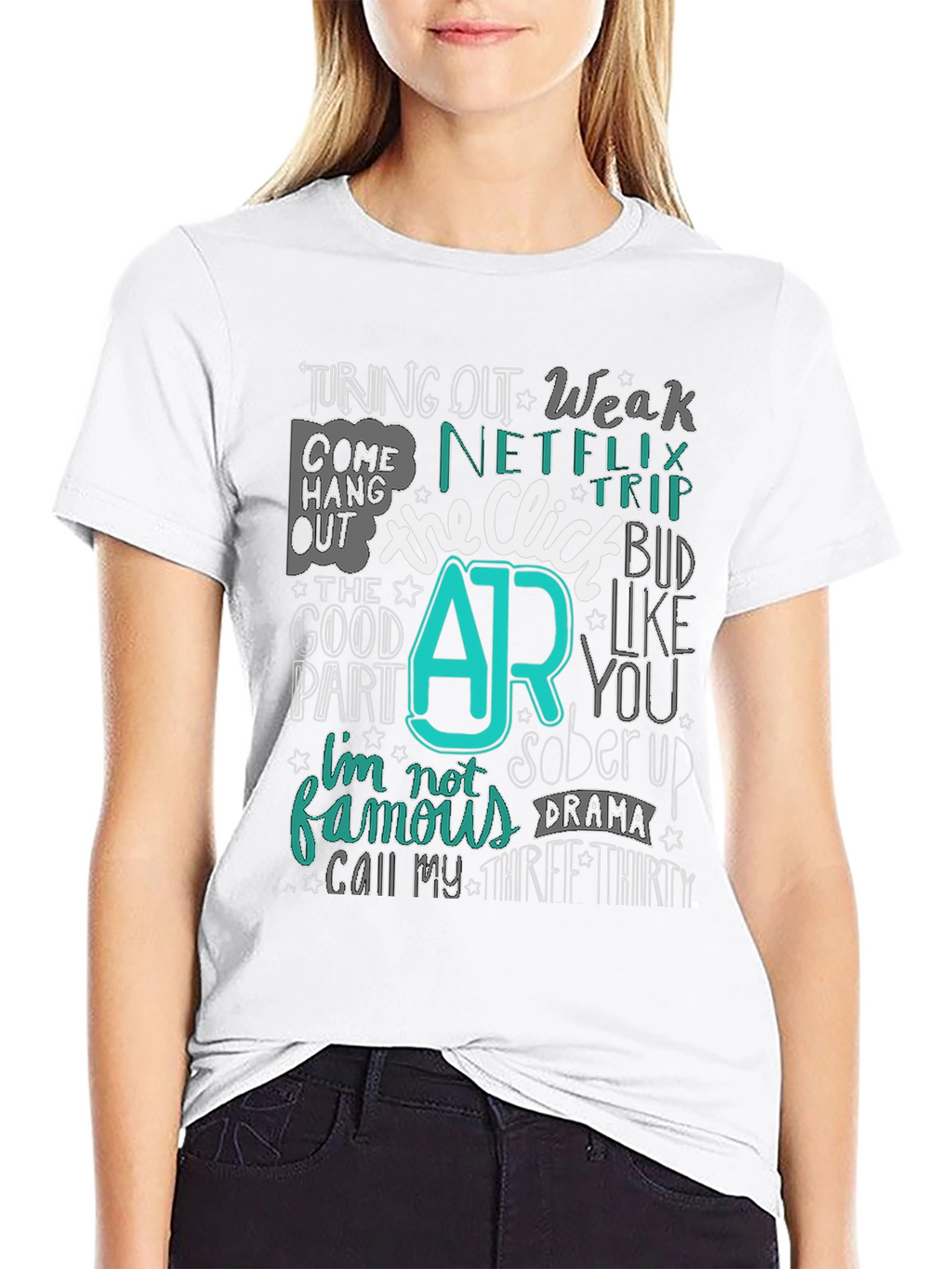 The Click AR Black Graphic Tee